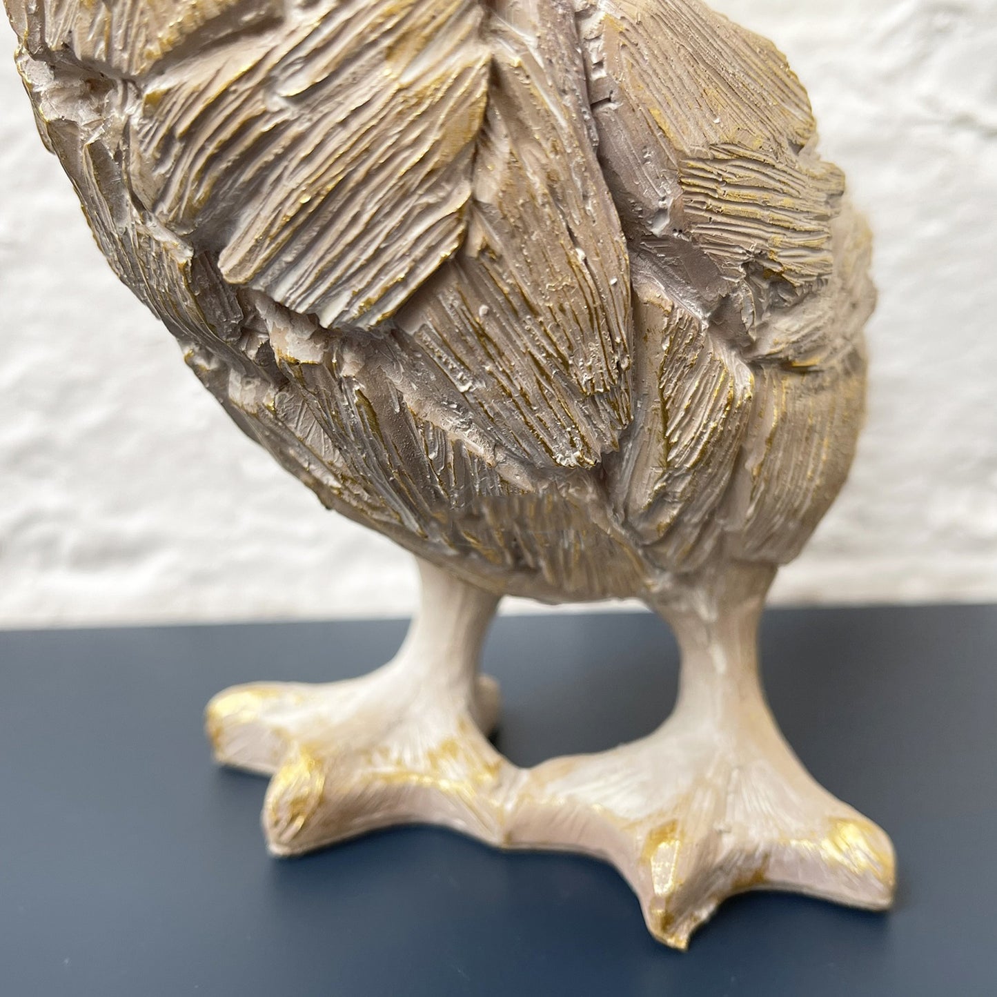 Driftwood Effect Resin Duck Figurine
