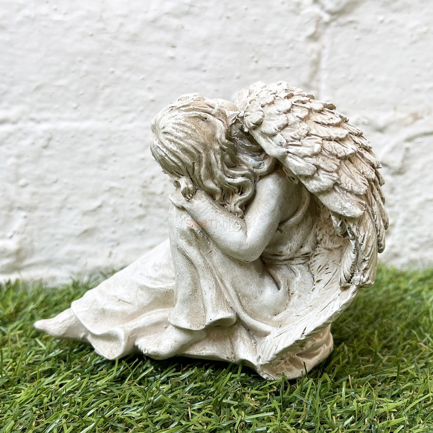 White Pocket Angel Figurine