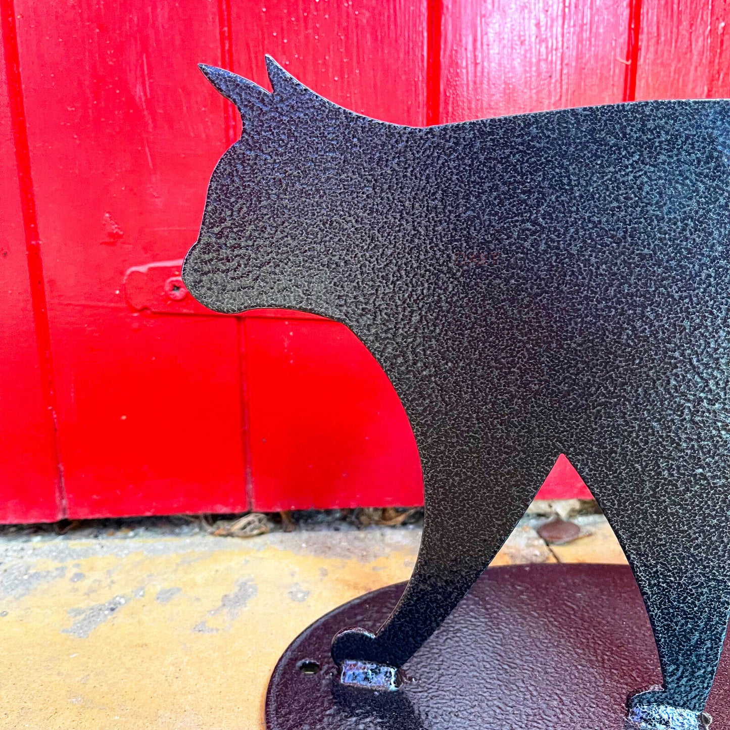 British Steel Cat Garden Boot Scraper
