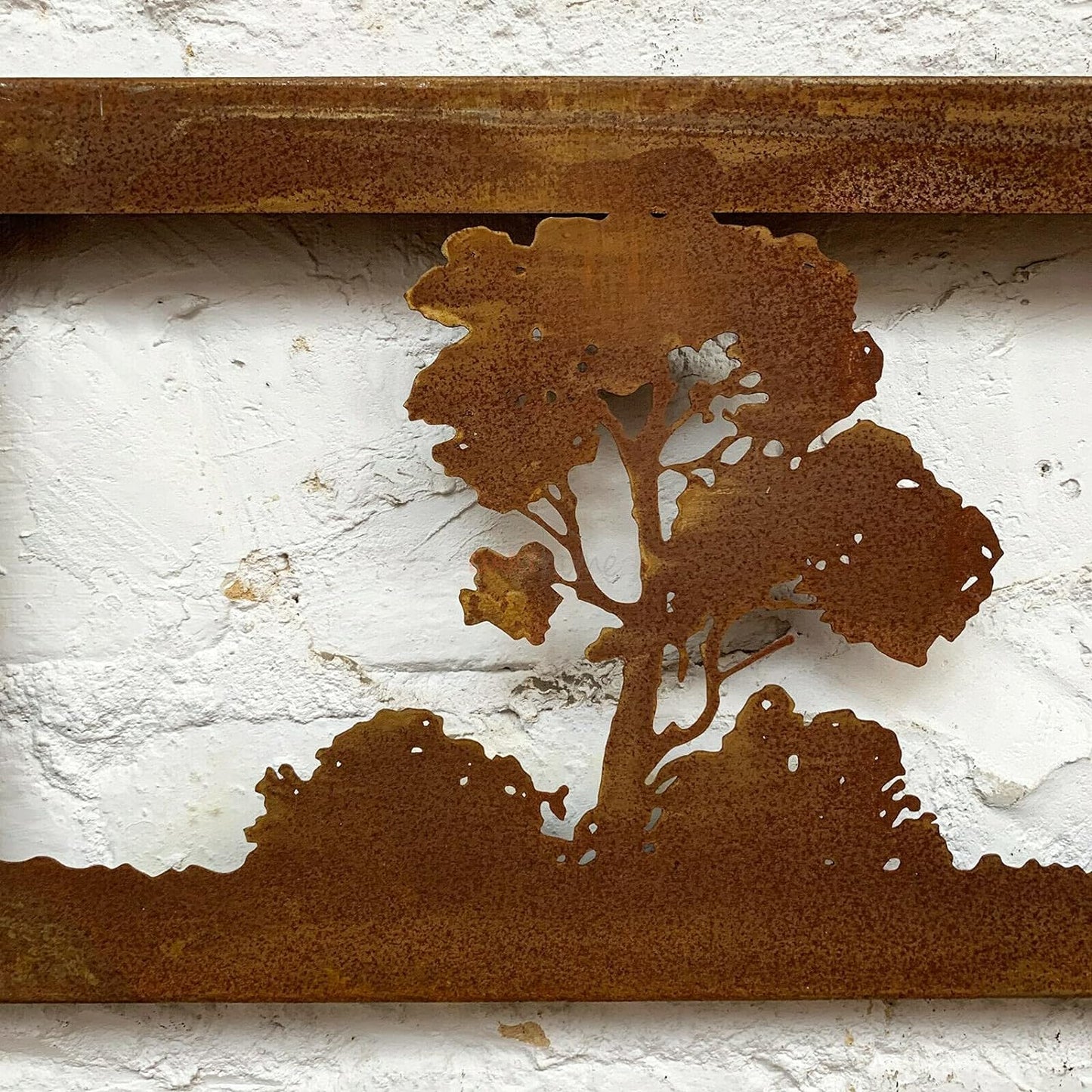 Rusted African Savanna Garden Wall Art