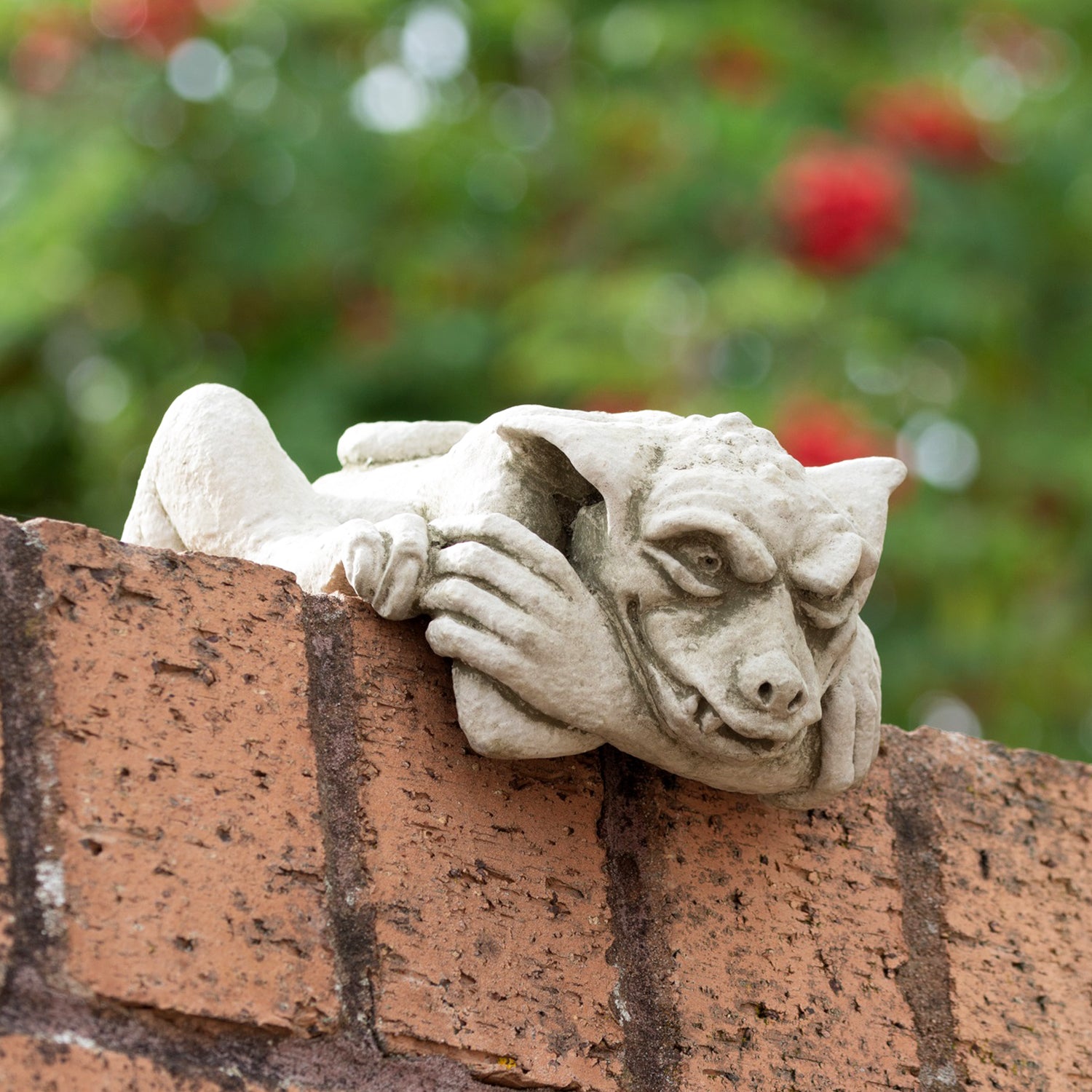 Stone Peeping Gremlin Sculpture