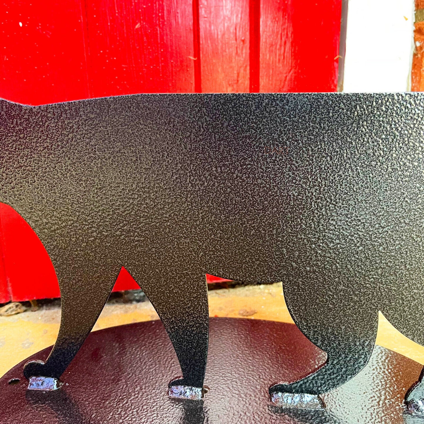 British Steel Cat Garden Boot Scraper