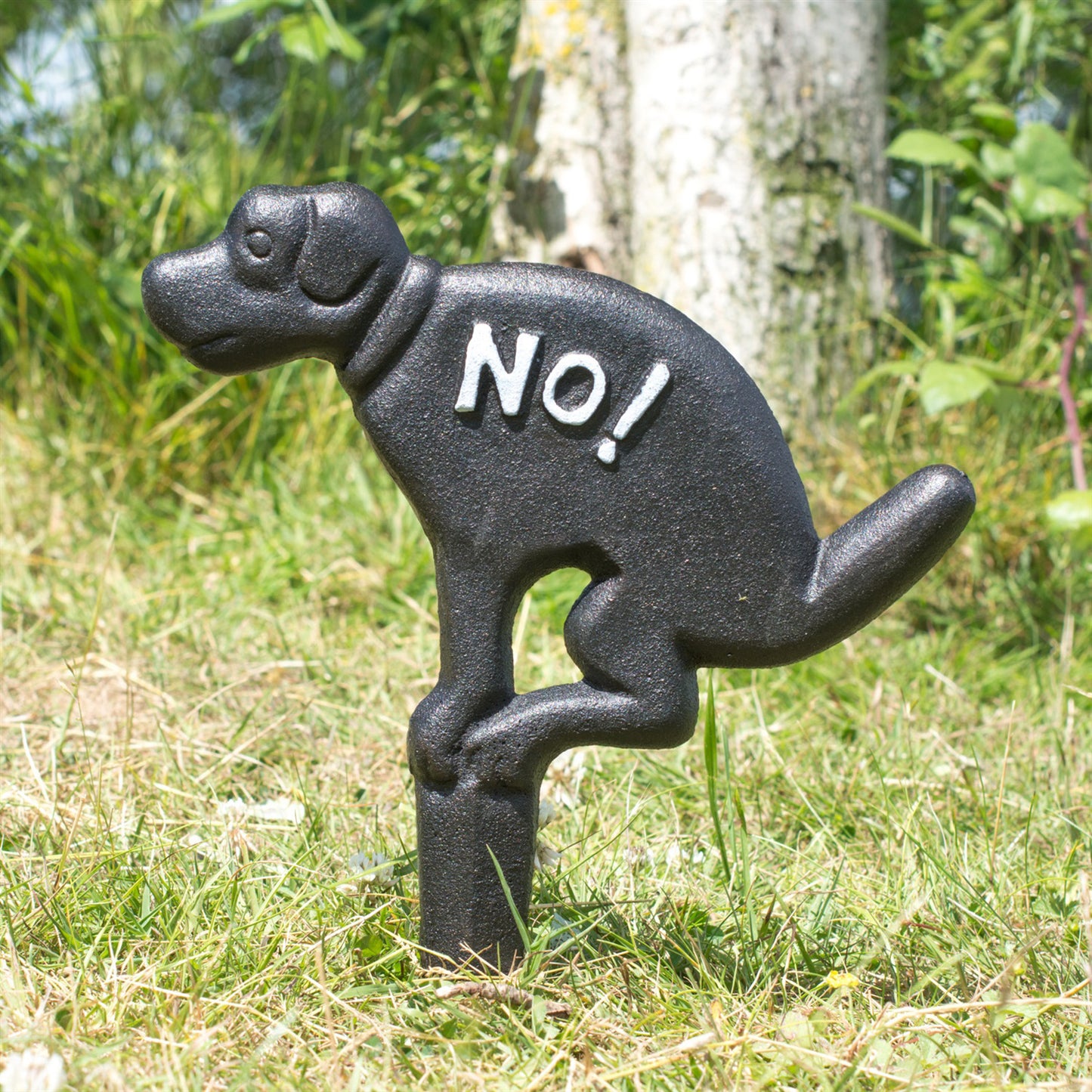 Cast Iron No Fouling Dog Sign