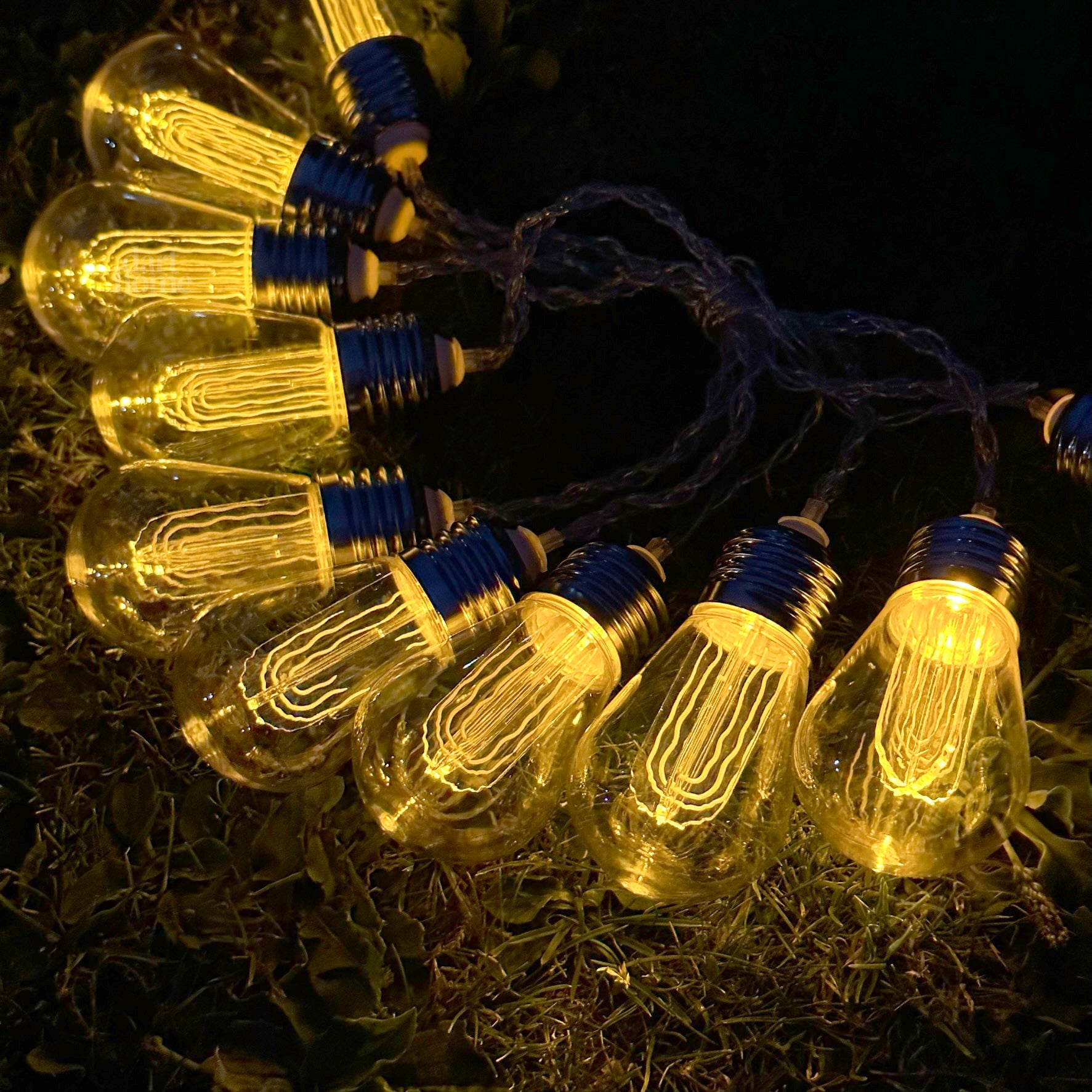 10 Edison-Glühbirnen-Außenleuchten