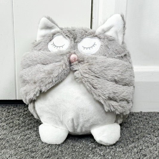 Grey Soft Owl Doorstop