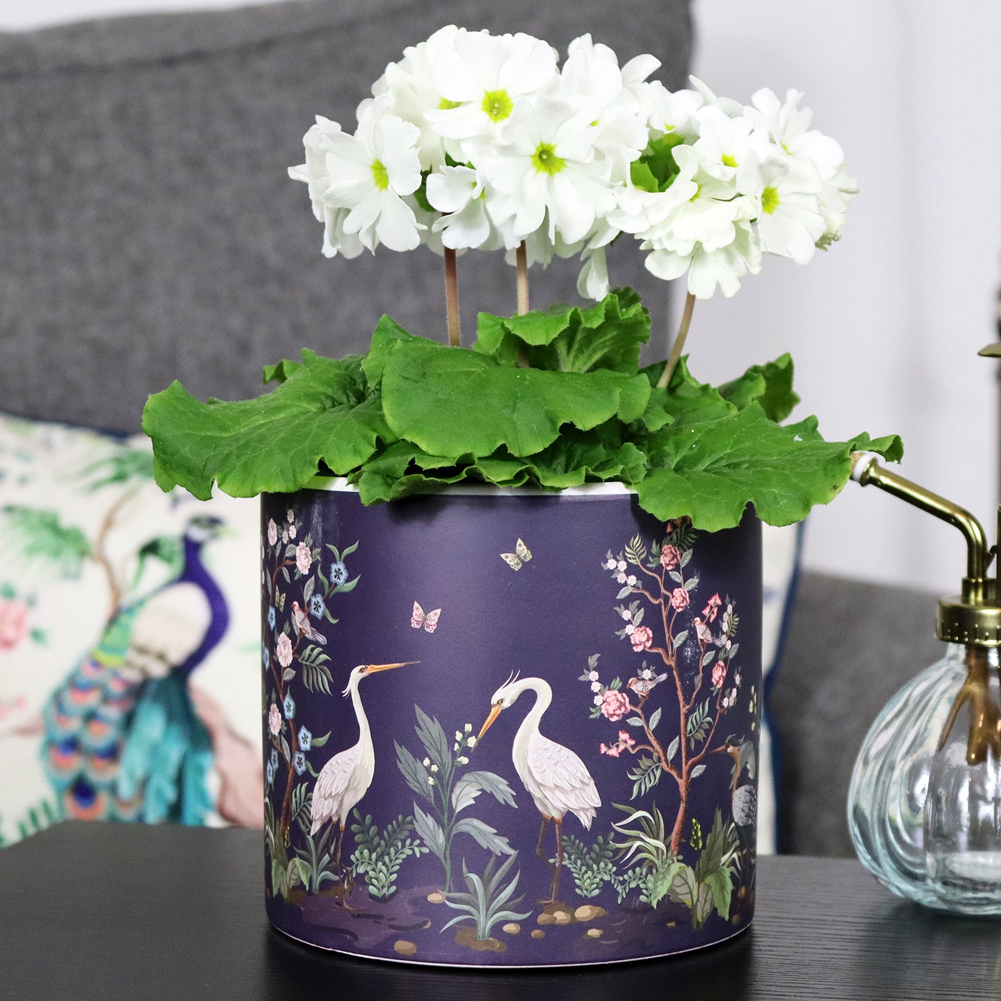Purple Oriental Plant Pot