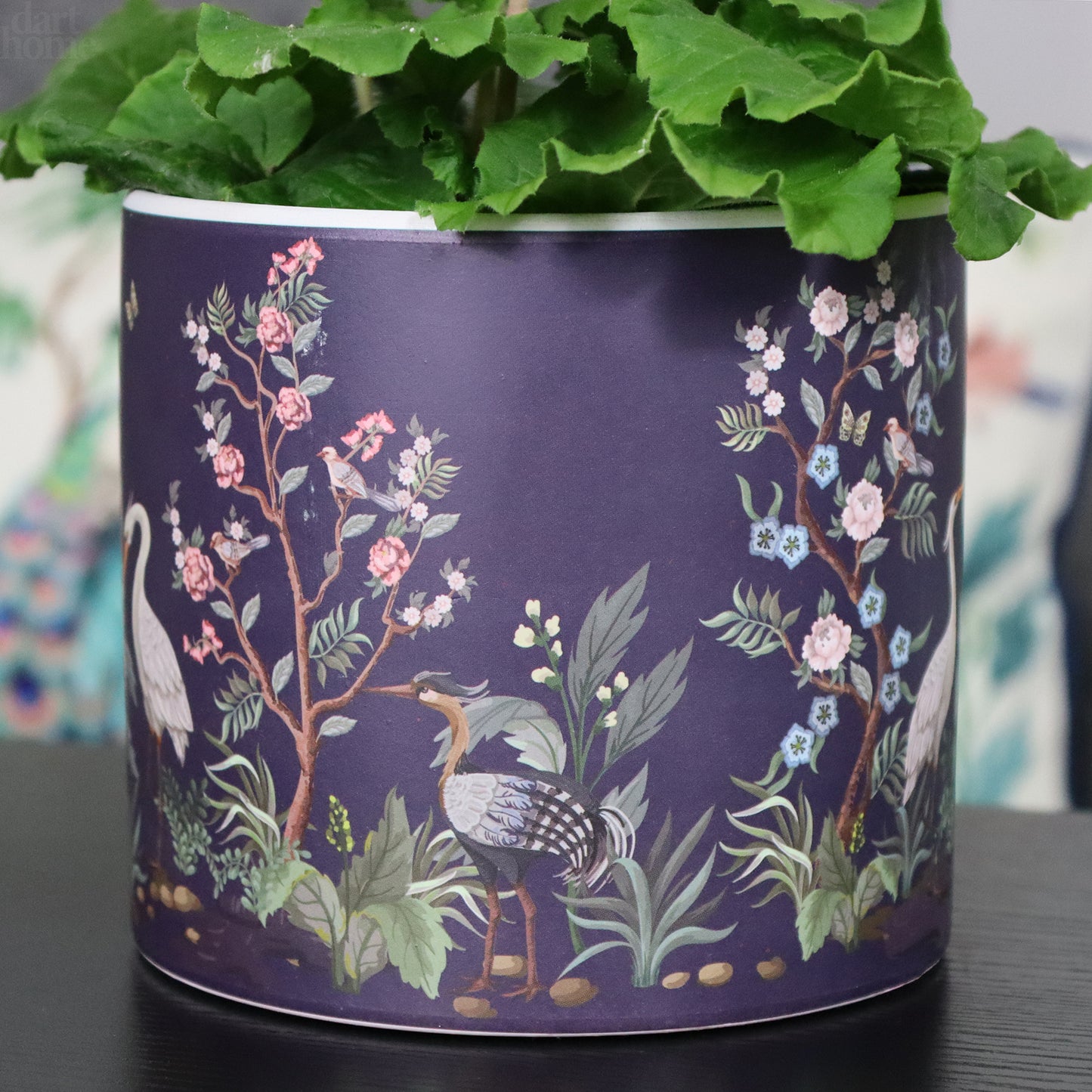 Purple Oriental Plant Pot