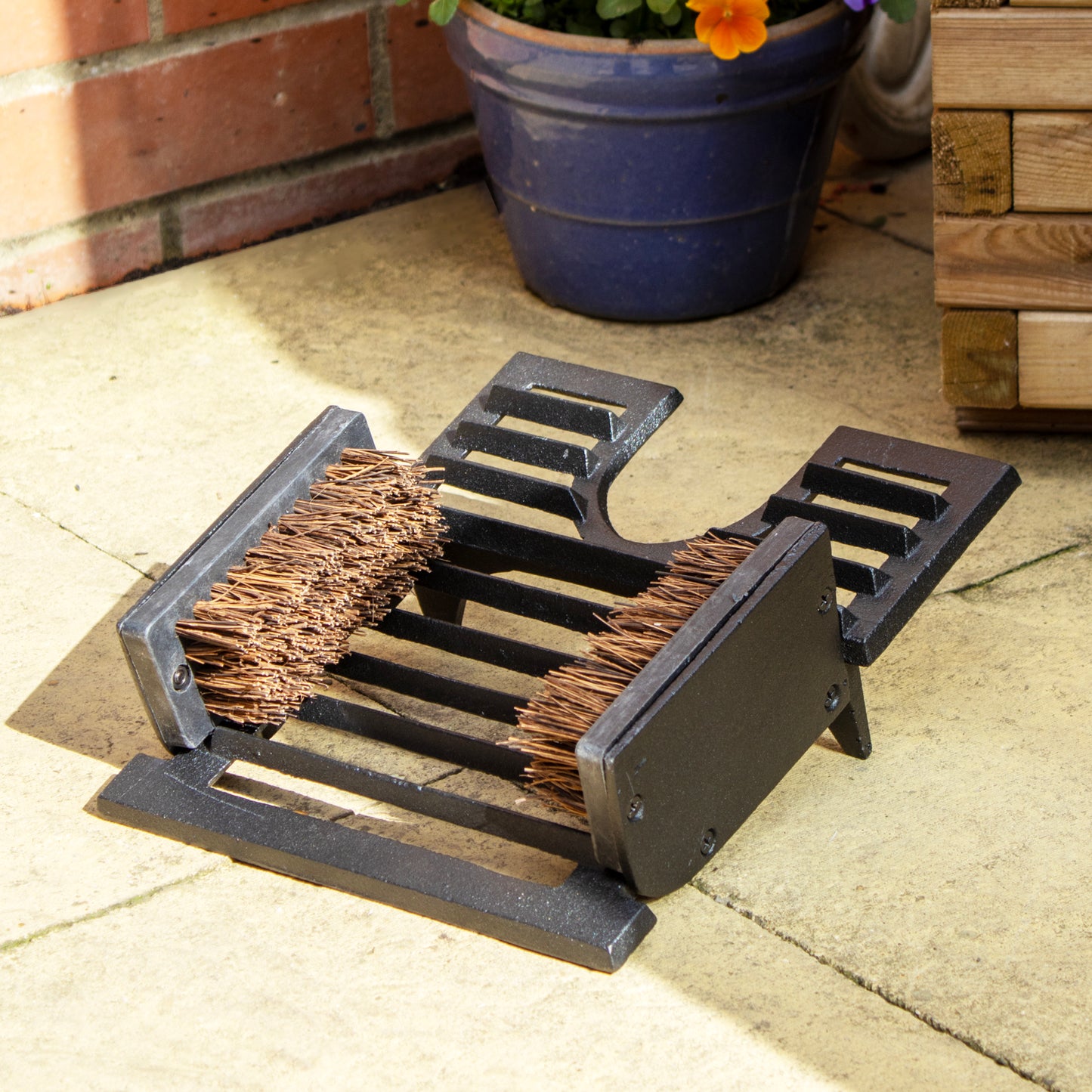 Cast Iron Boot Jack Brush And Scraper