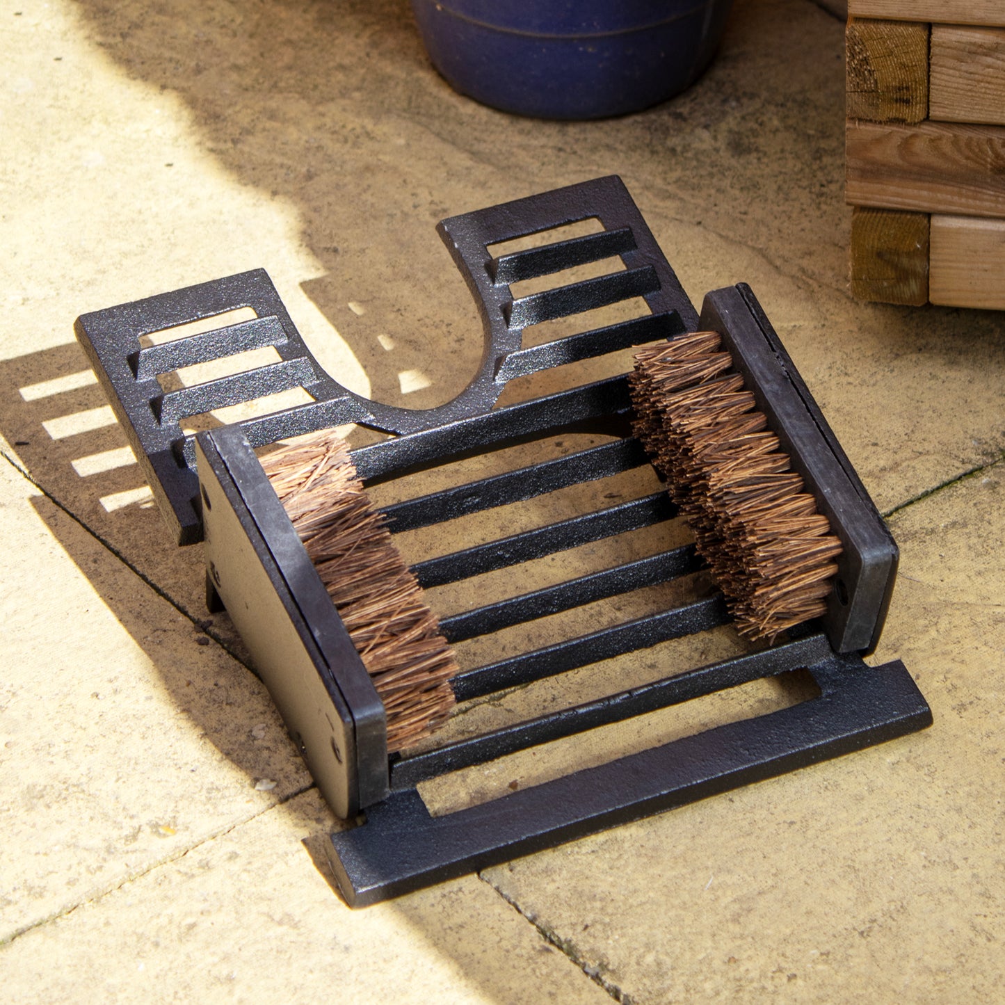 Cast Iron Boot Jack Brush And Scraper
