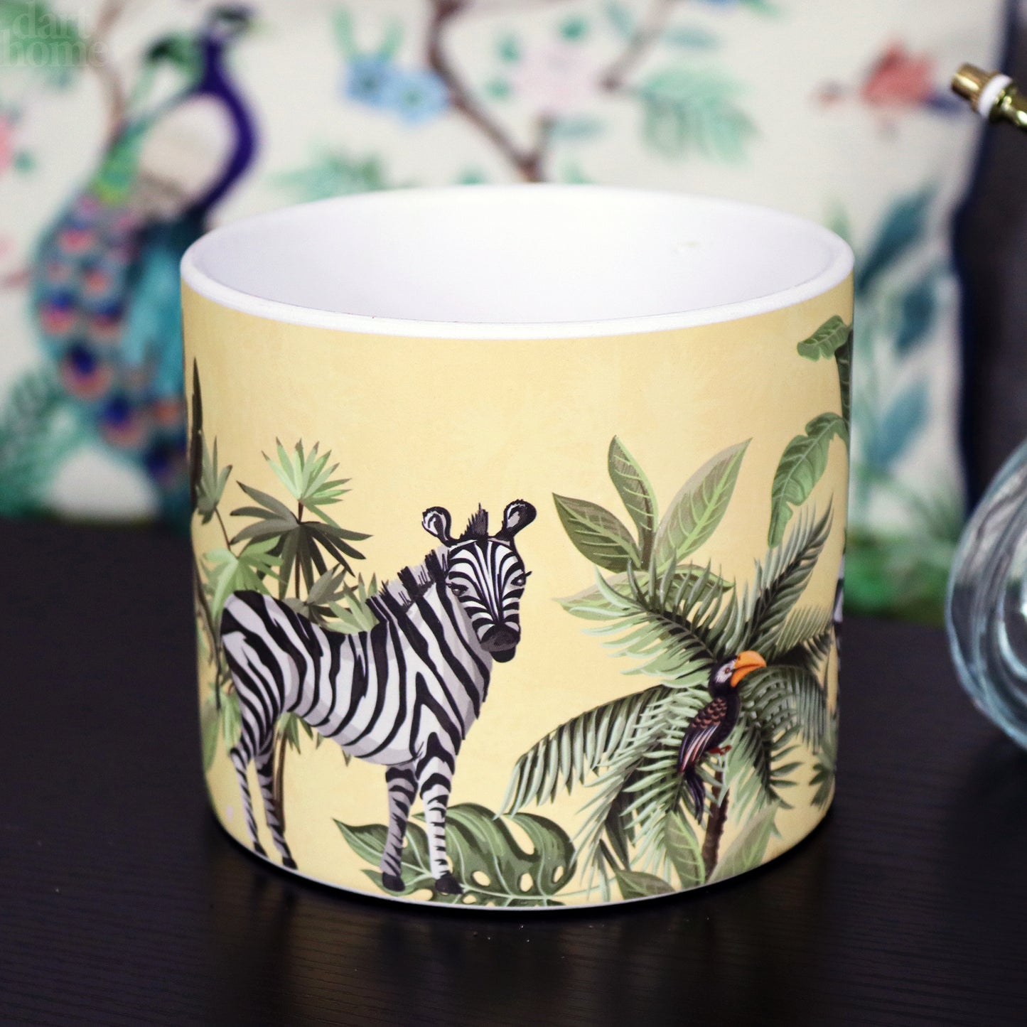 Yellow Safari Zebra Plant Pot