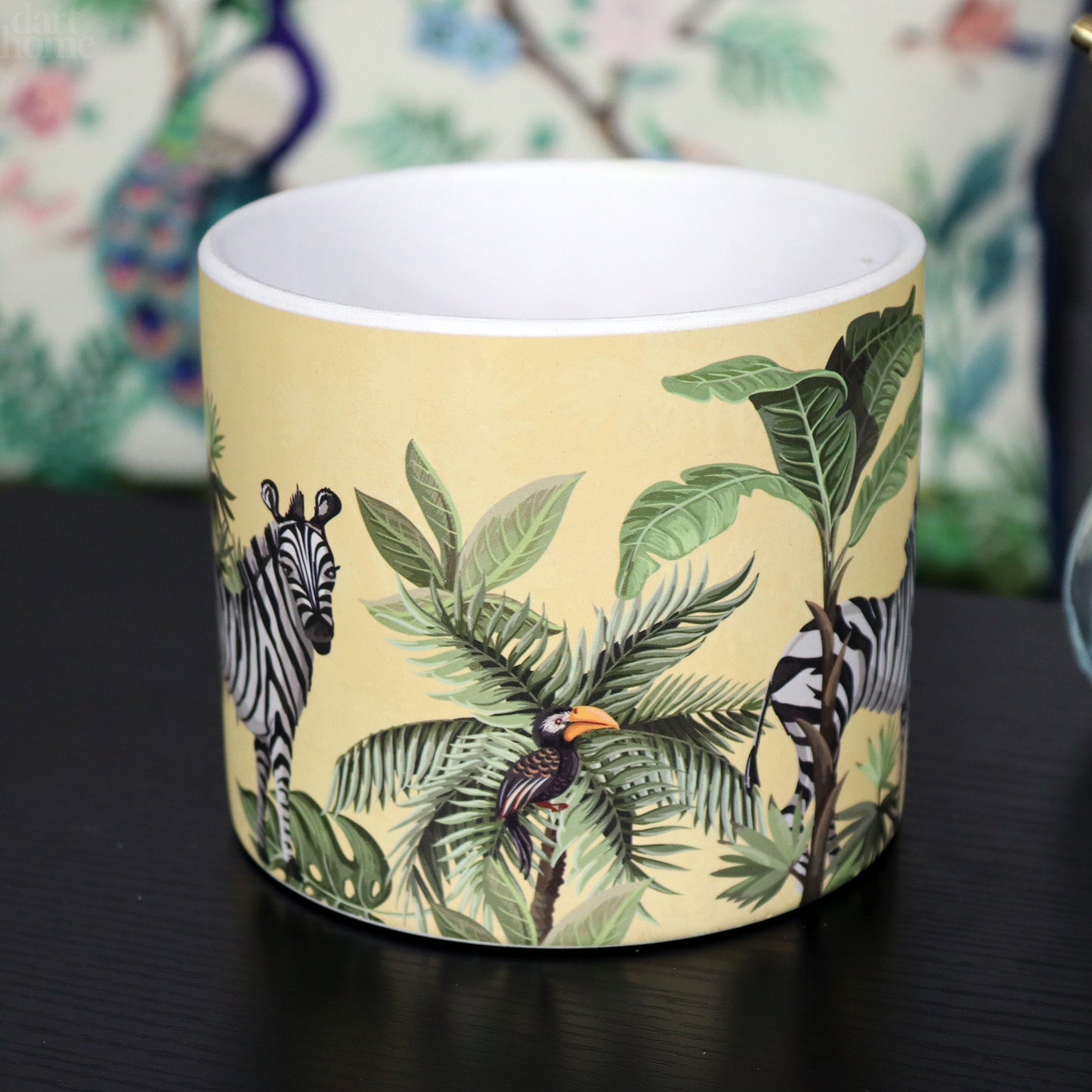 Yellow Safari Zebra Plant Pot
