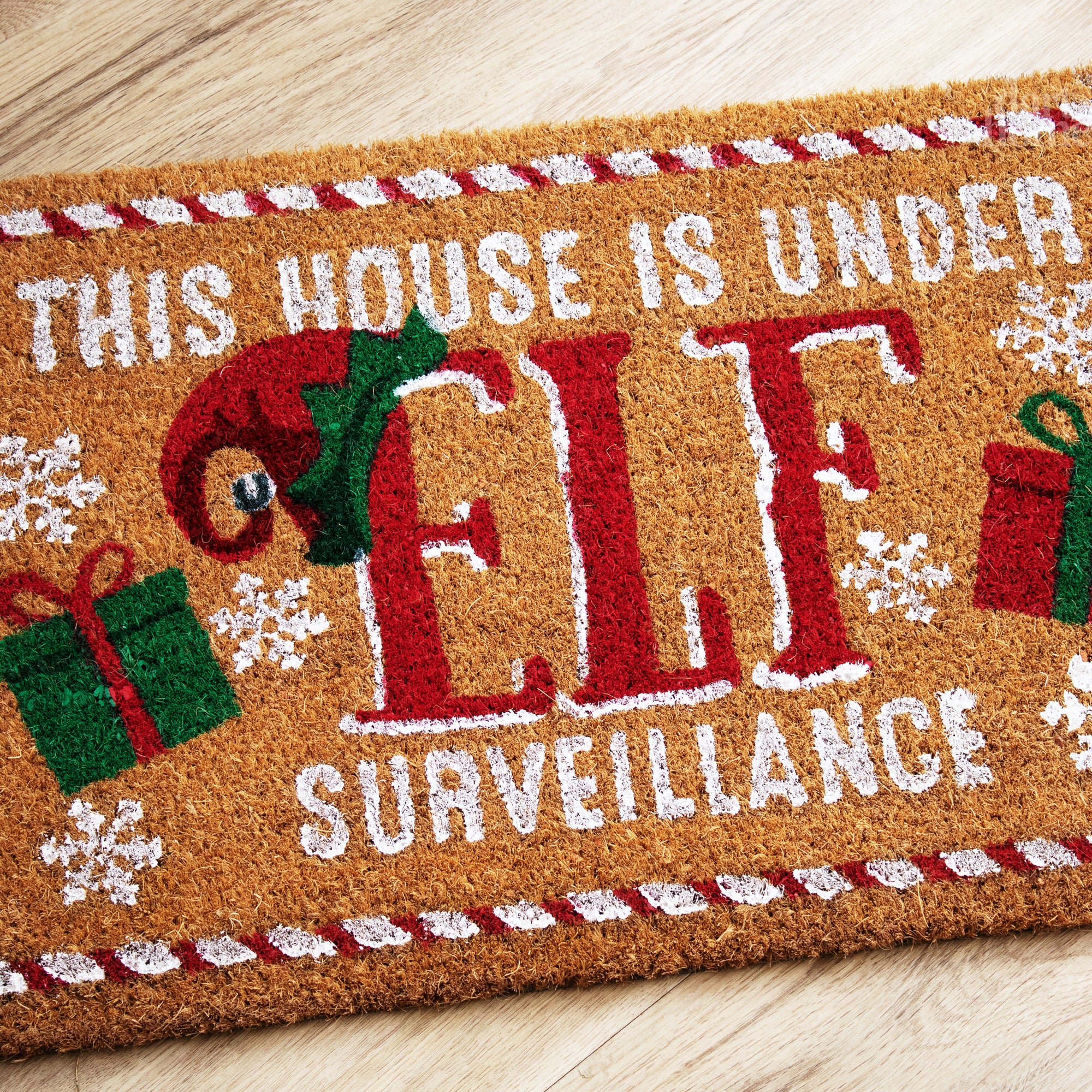 Elf House Surveillance Coir Doormat