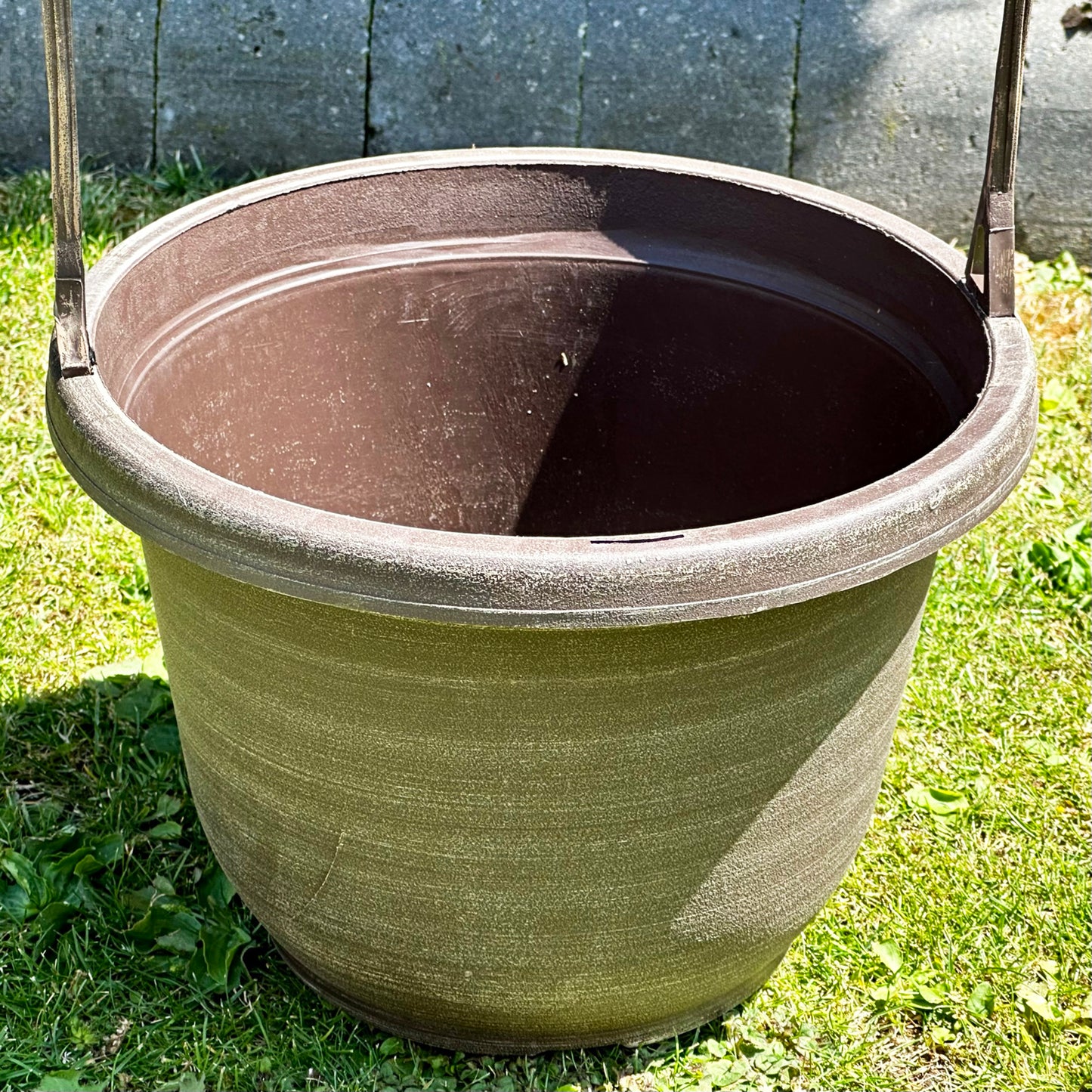 Coffee Creme Butterfly Trellis Planter