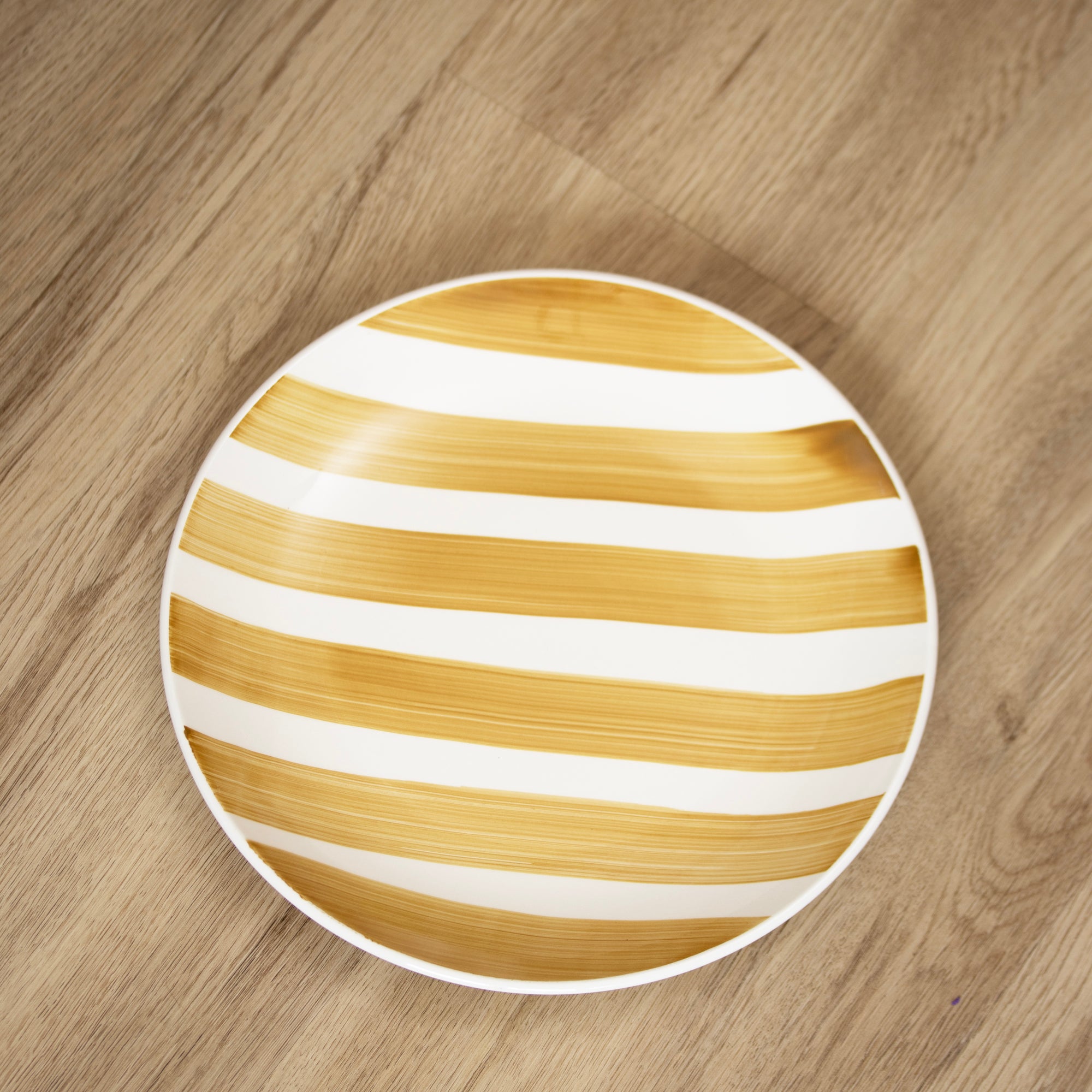 Set Of 4 Colour Stripe Plates