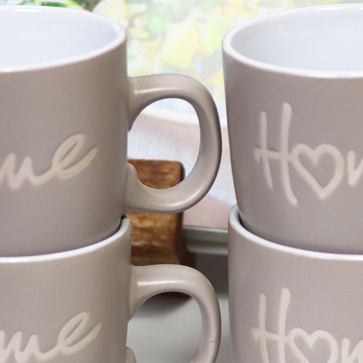 Light Grey Hearty Home Espresso Cups Set Of 4