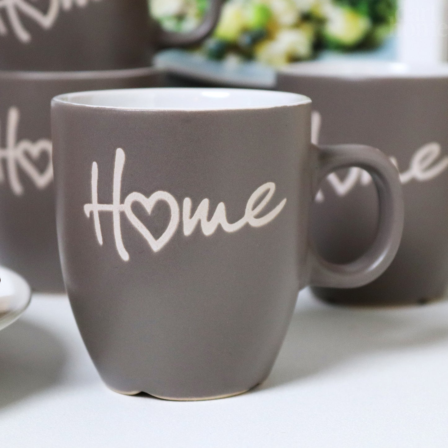 Dark Grey Hearty Home Espresso Cups Set Of 4