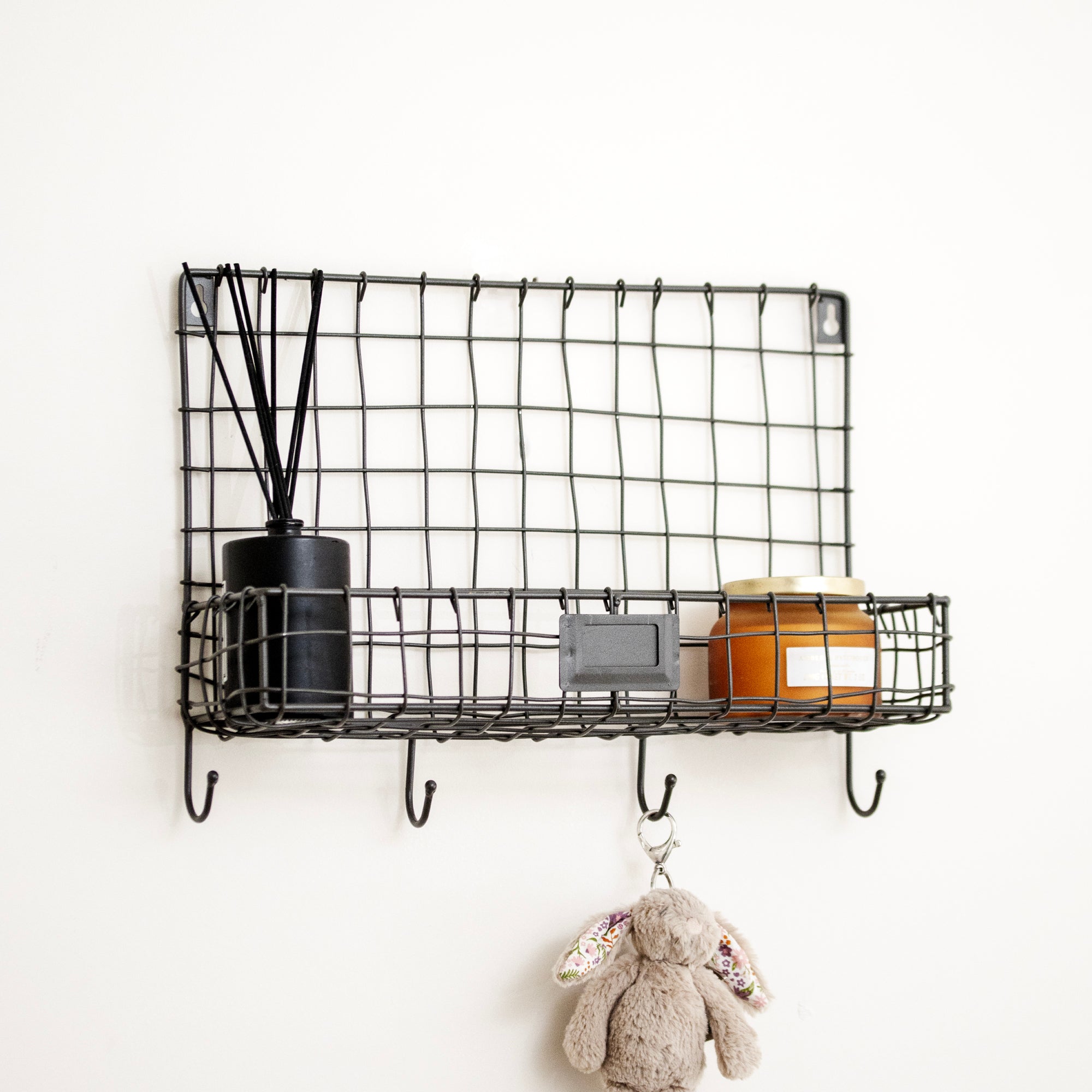 Wire Metal Wall Basket Shelf