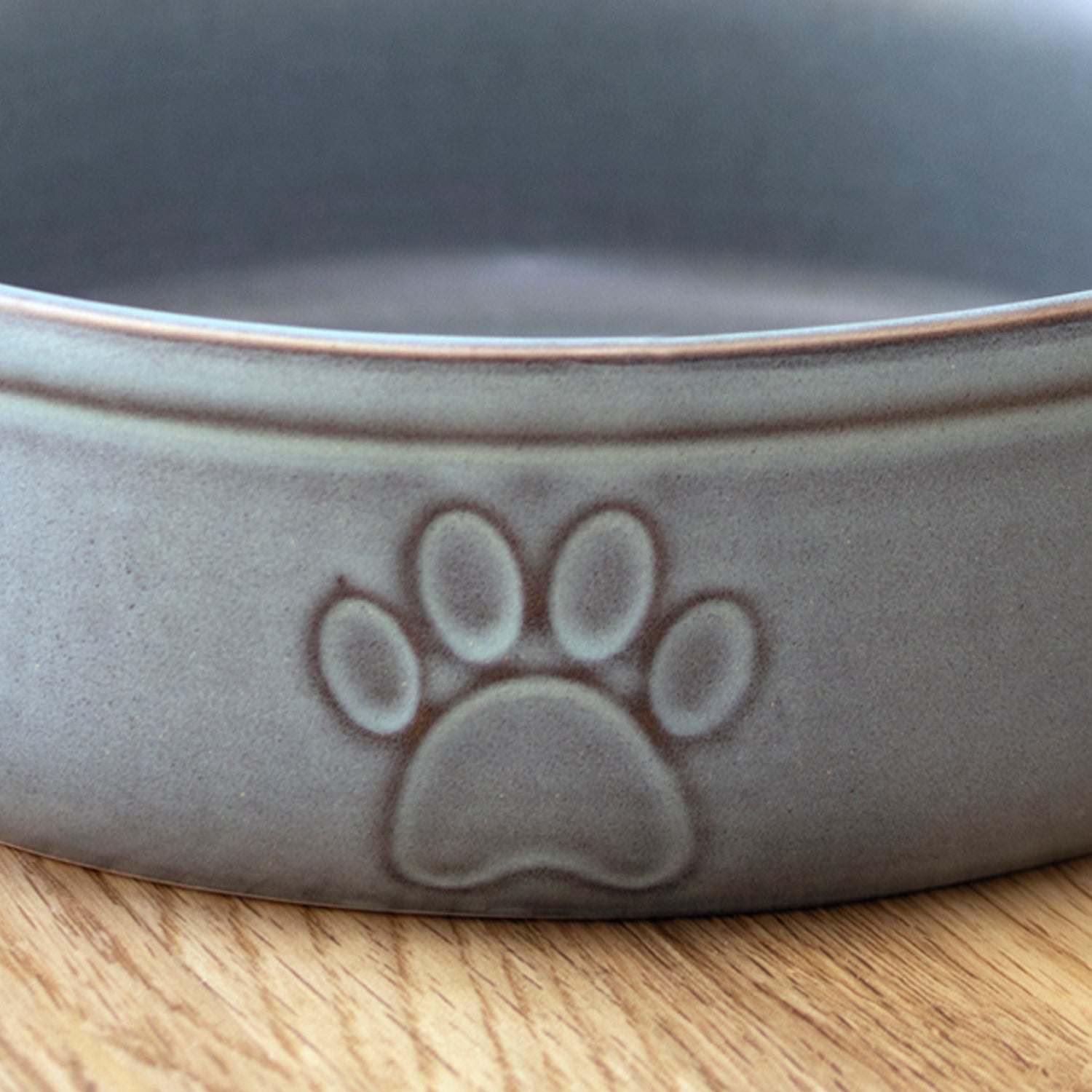 Blue Reactive Glaze Pet Bowl