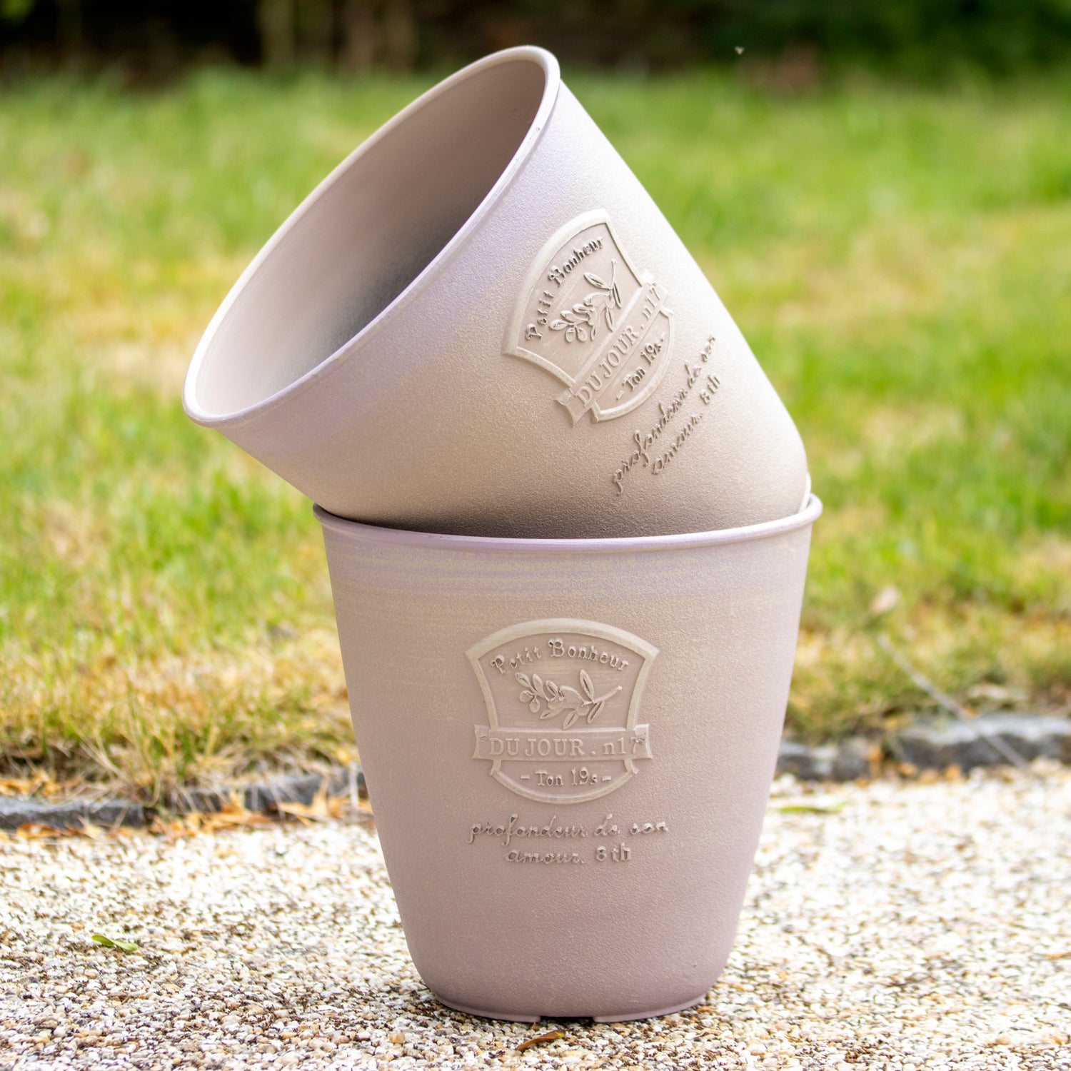 Loire Petit Olivbrauner Outdoor-Gartenpflanzer 20 cm