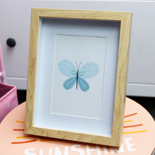 Wood Butterfly Photo Frame