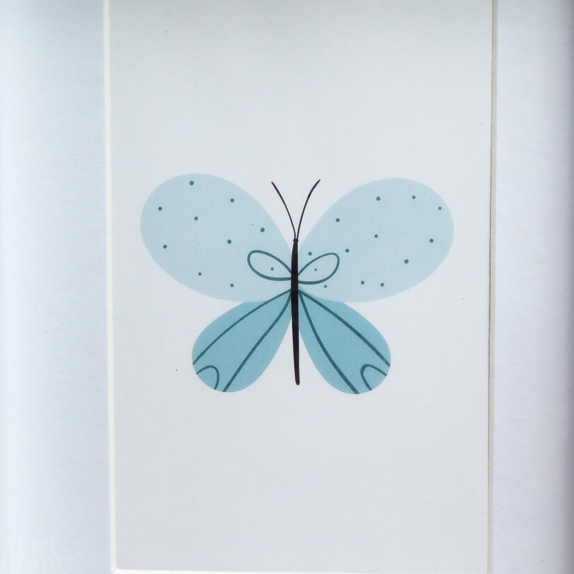 Wood Butterfly Photo Frame