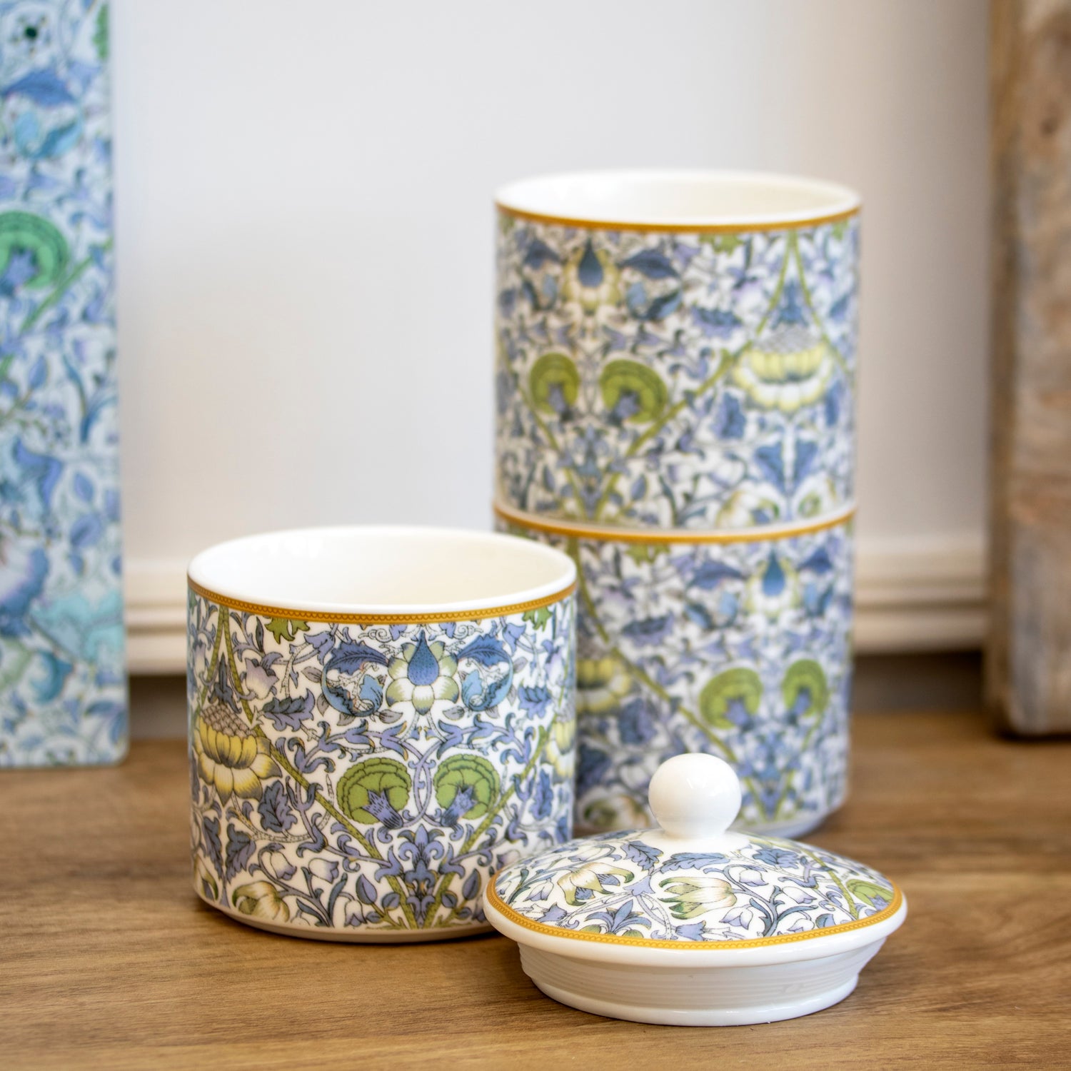 William Morris Lodden Stacking Storage Jars Set