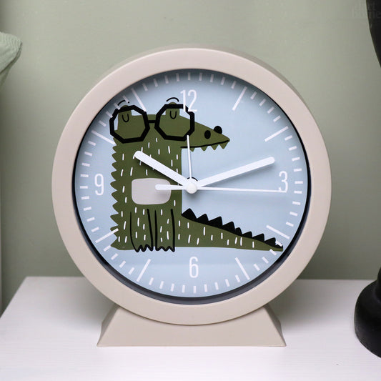 Grey Cool Croc Alarm Clock