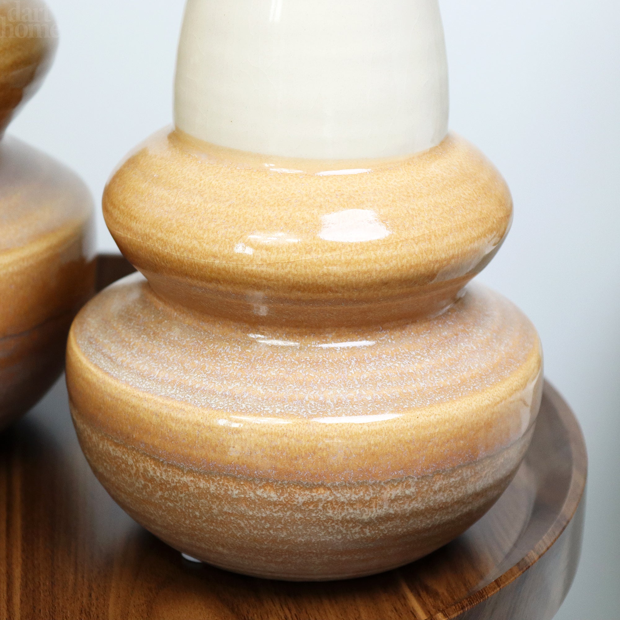 Reaktive Glasur Sandsteinvase klein