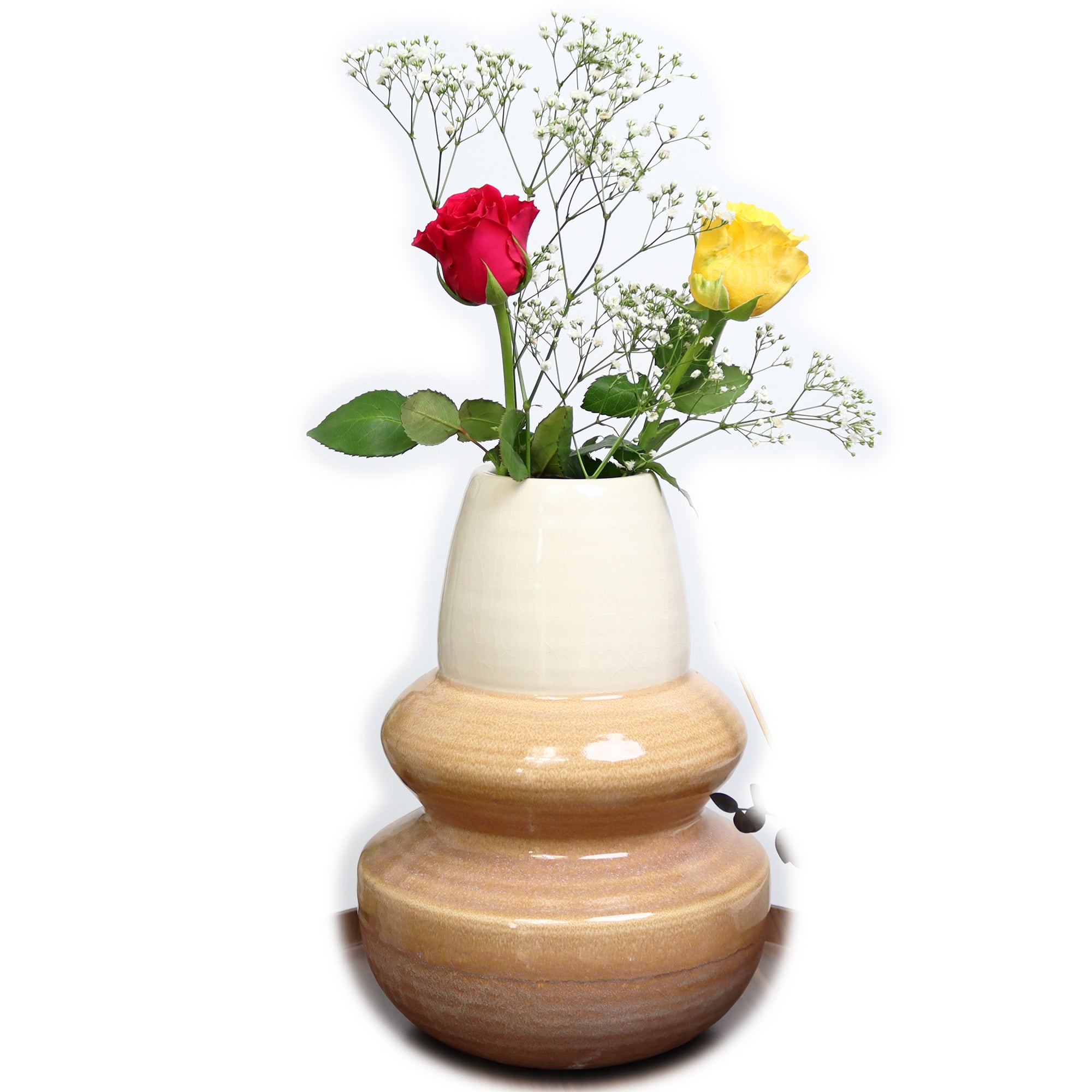 Reaktive Glasur Sandsteinvase klein