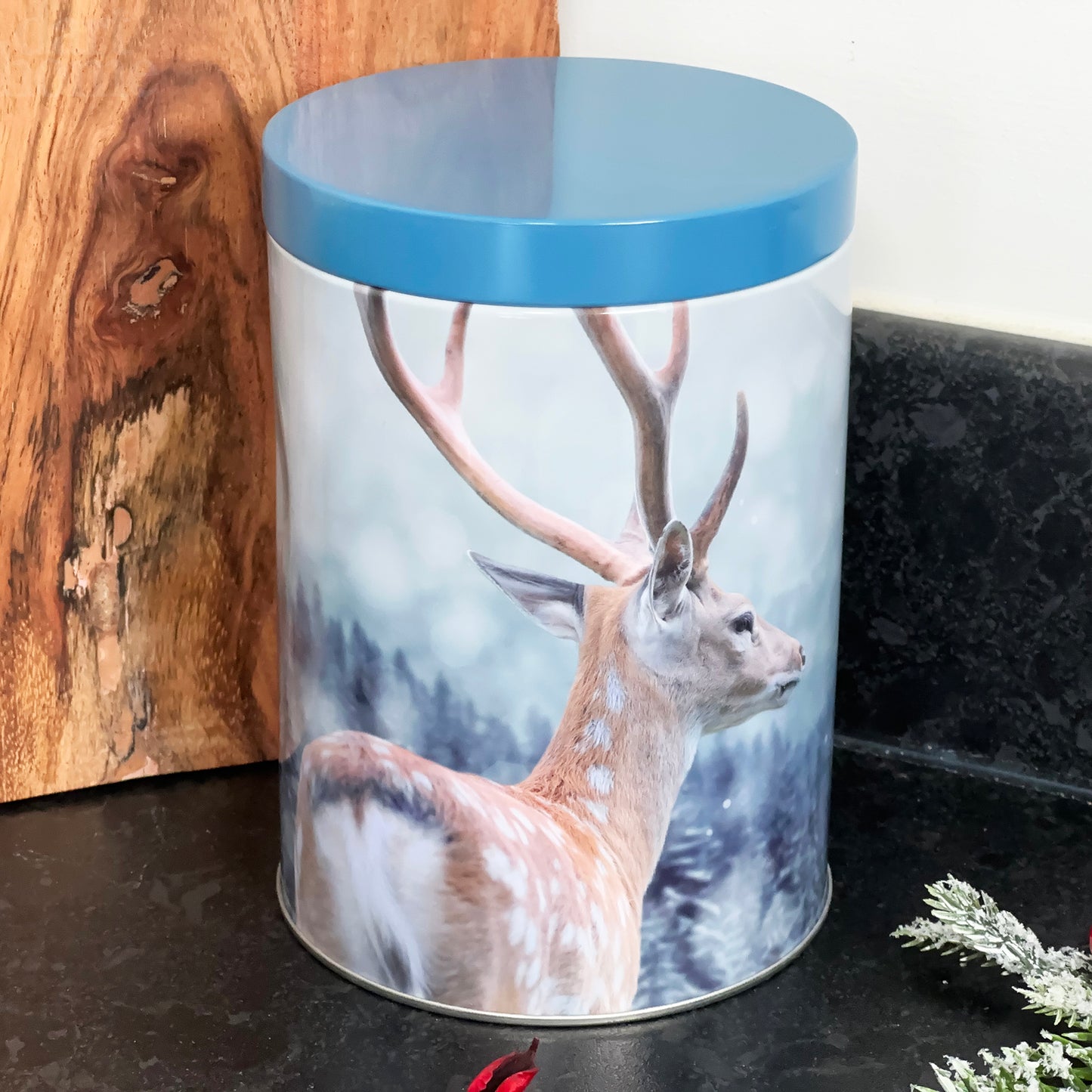 Set mit 4 Winter-Wildtier-Aufbewahrungsdosen