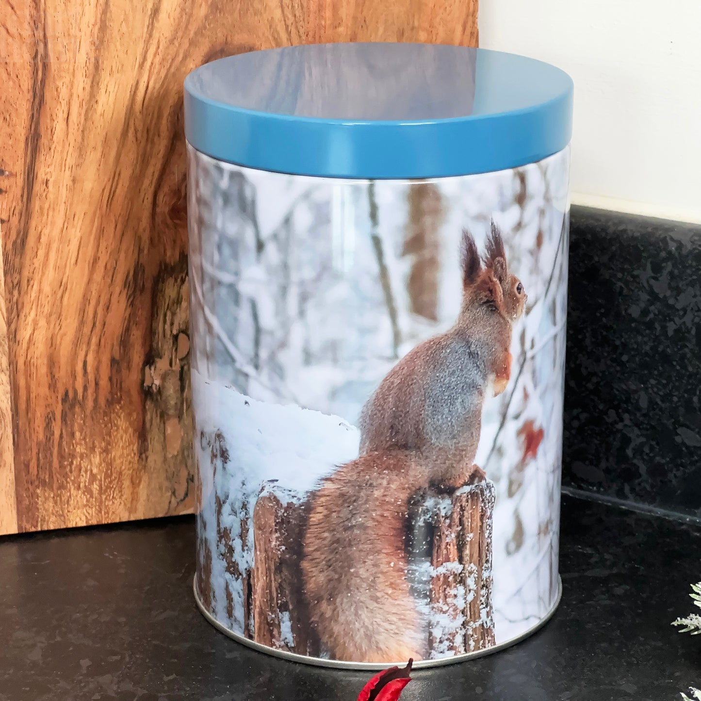 Set mit 4 Winter-Wildtier-Aufbewahrungsdosen