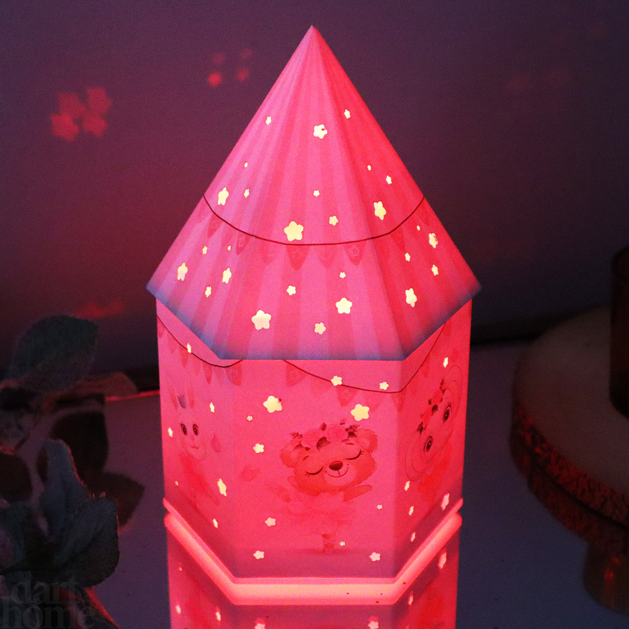 Leuchtendes Tier-Ballerina-Haus