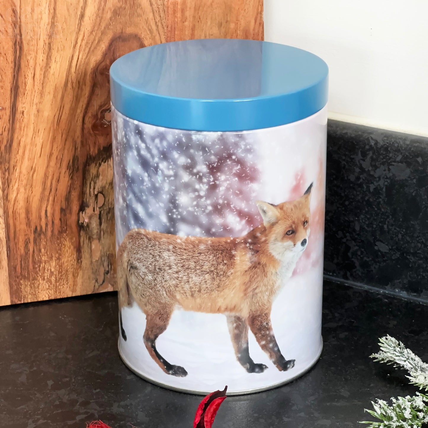 Set mit 4 Winter-Wildtier-Aufbewahrungsdosen