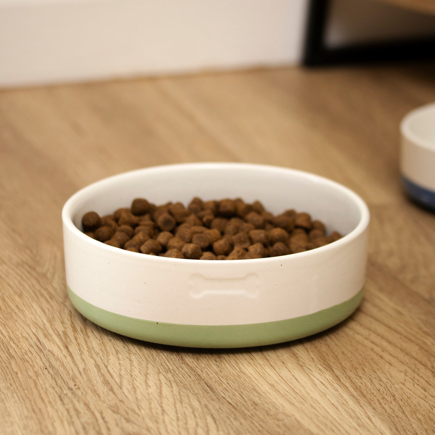 Set Of 2 Colour Dip Bone Dog Bowls