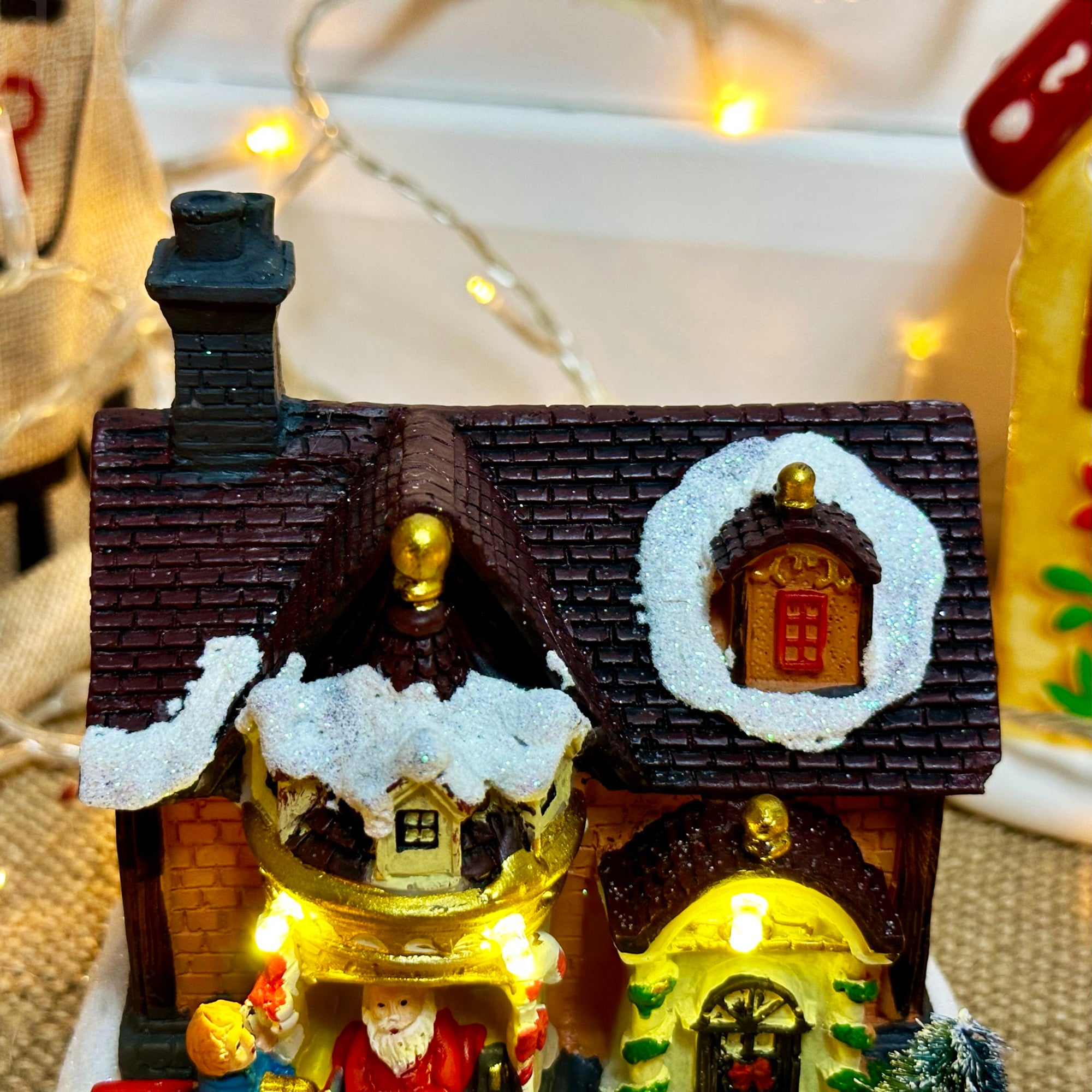 Leuchtende Weihnachtsmann-Heimdekoration