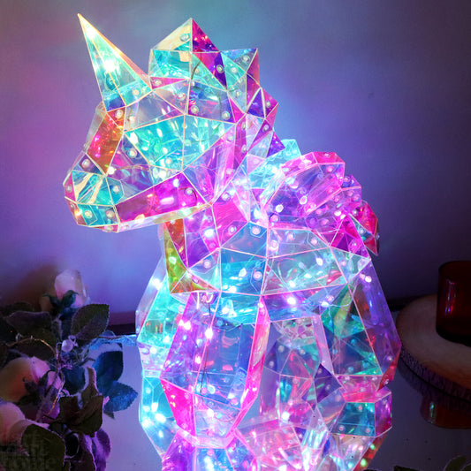 Holographic Interactive USB LED Unicorn