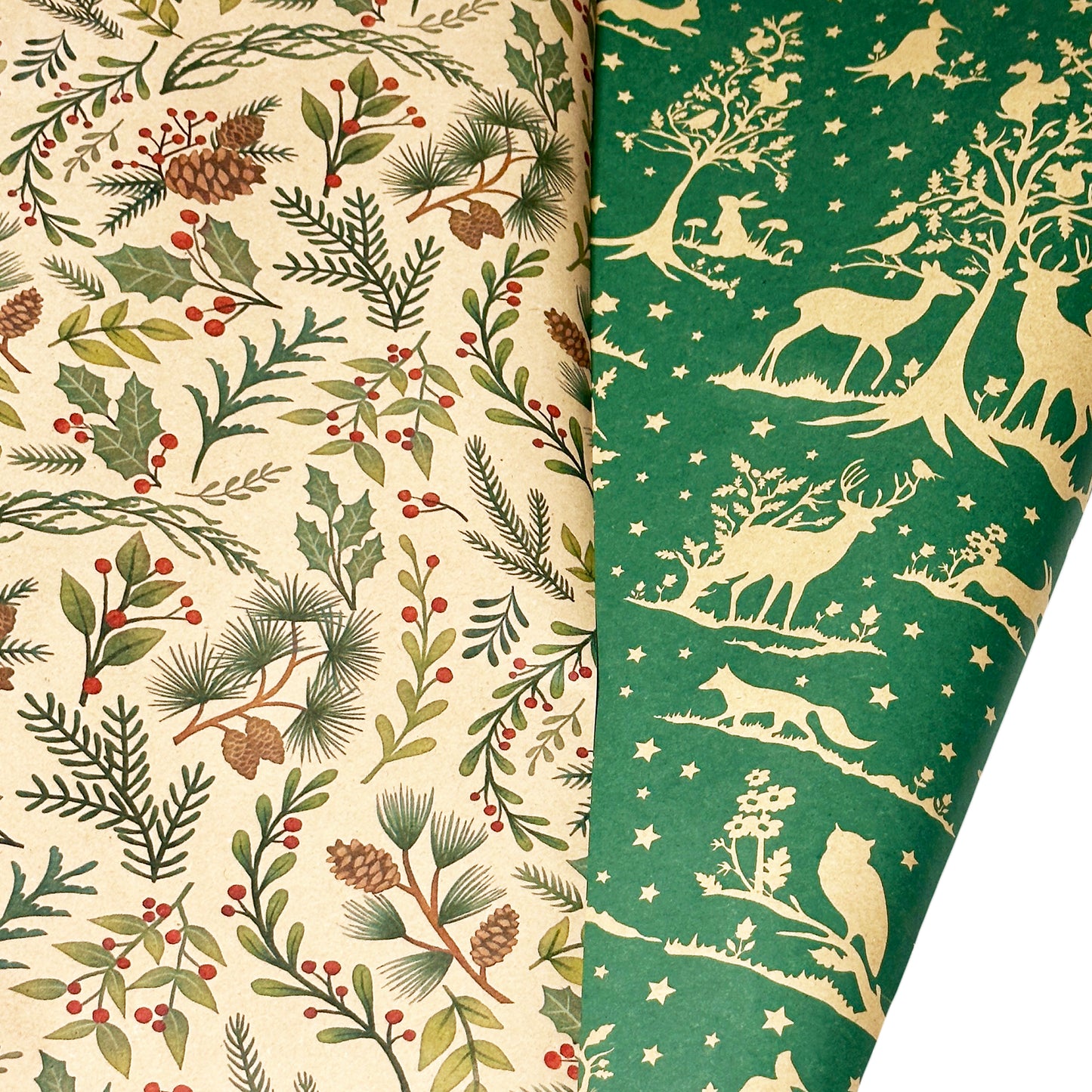 Brown Christmas Wrapping Paper 6x 2M Rolls