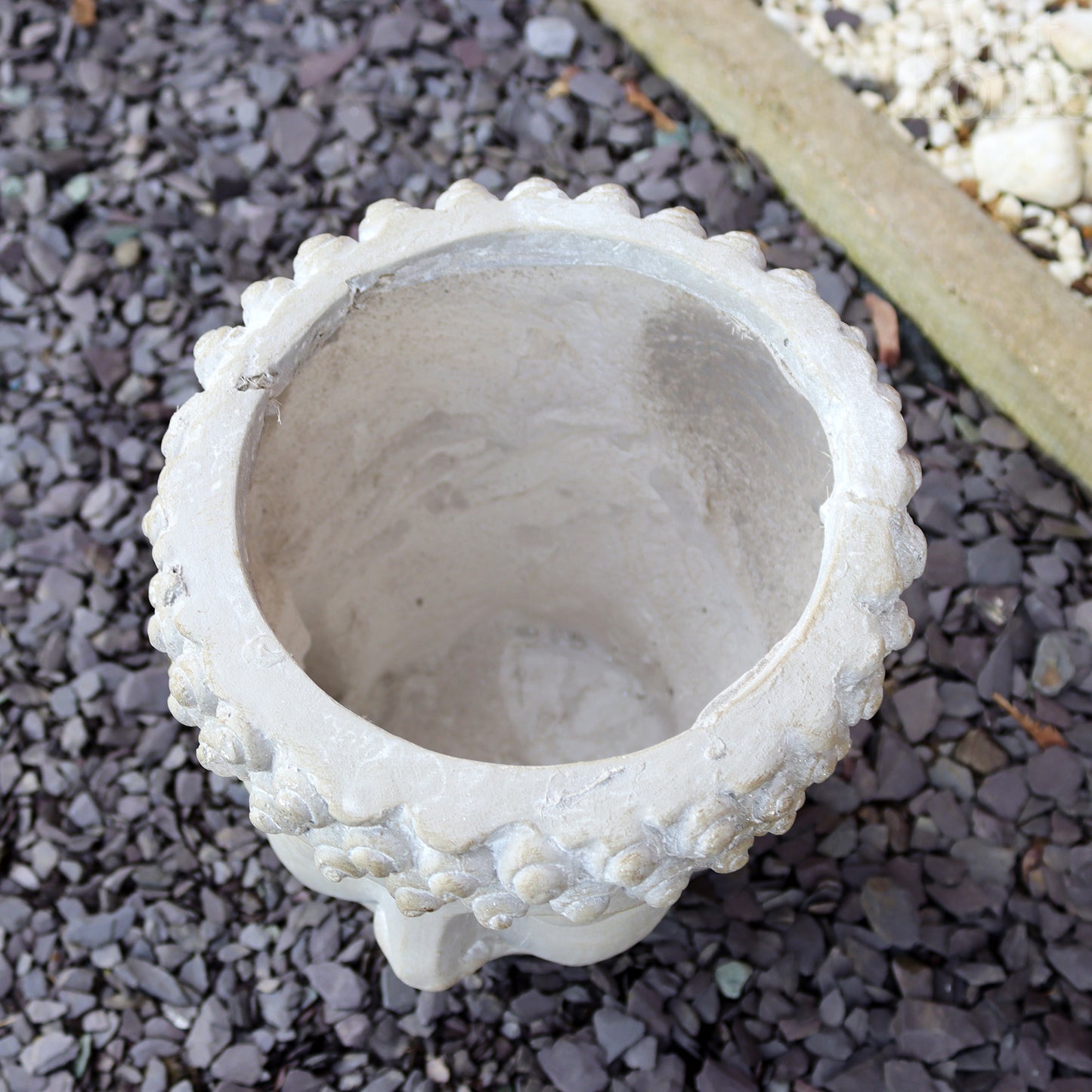 Concrete Effect Buddha Head Planter