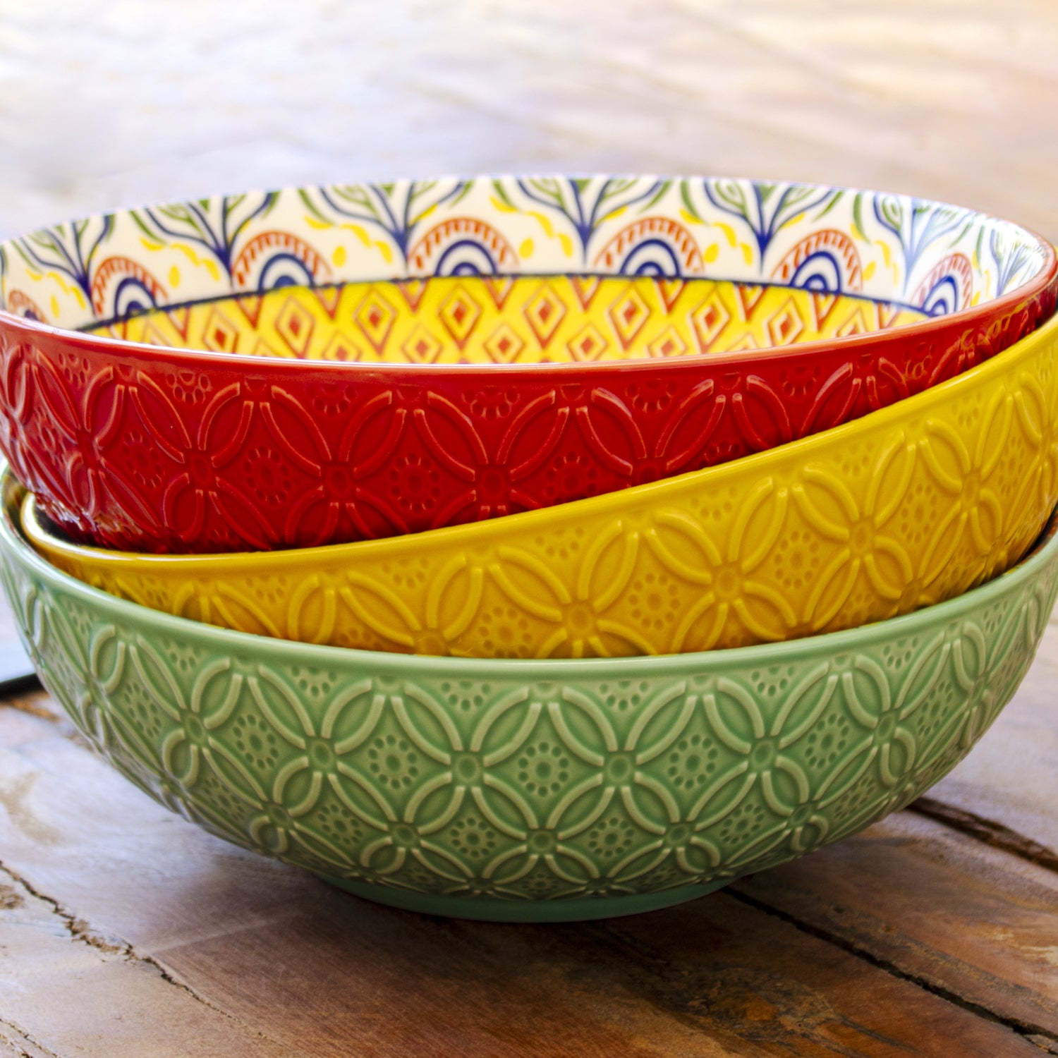 Set Of 3 Tuscany Serving Bowls - 26cm