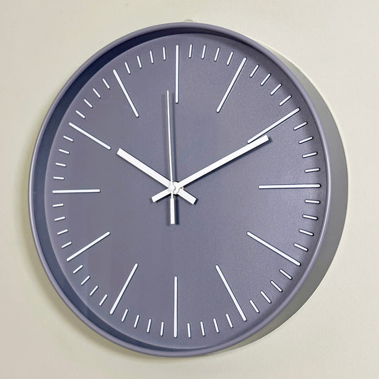 30cm Grey Wall Clock
