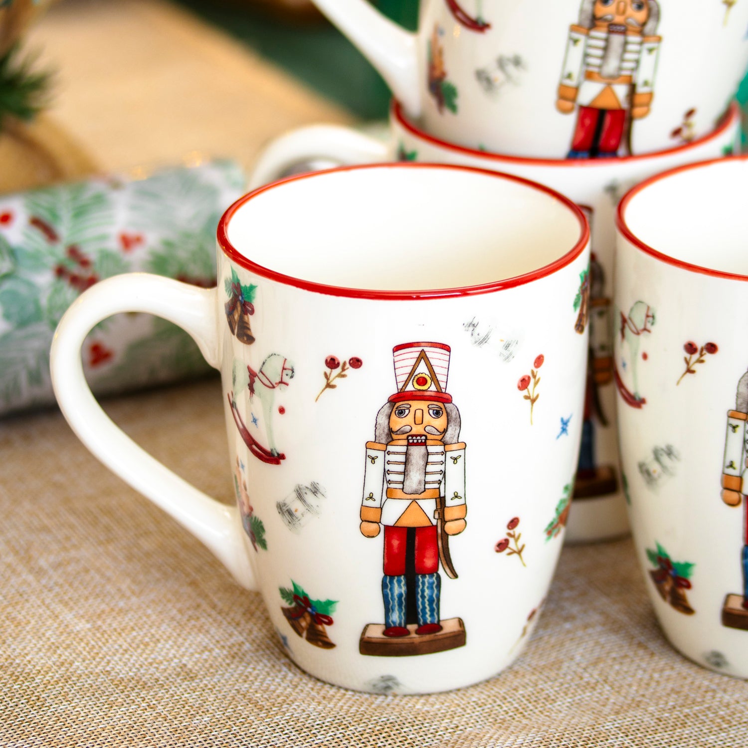 Set Of 4 Nutcracker Mugs