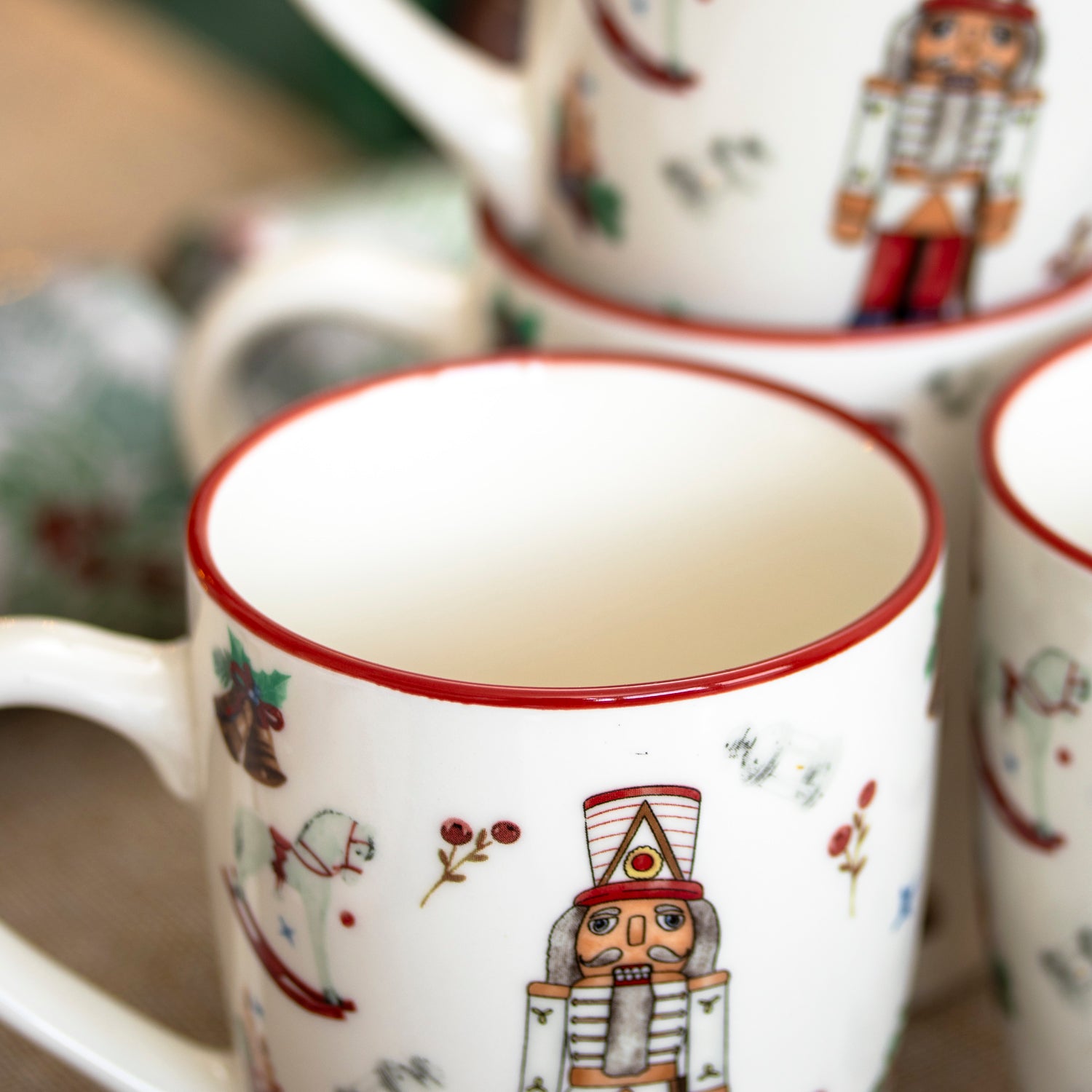 Set Of 4 Nutcracker Mugs