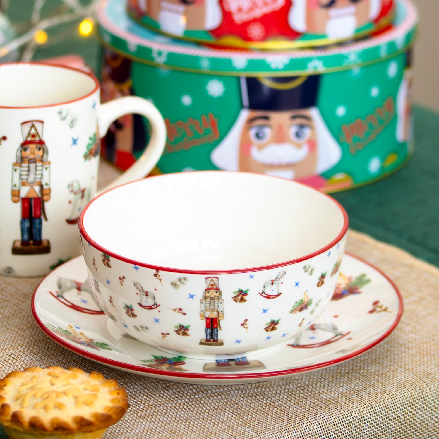 Set Of 4 Nutcracker Cereal Bowls