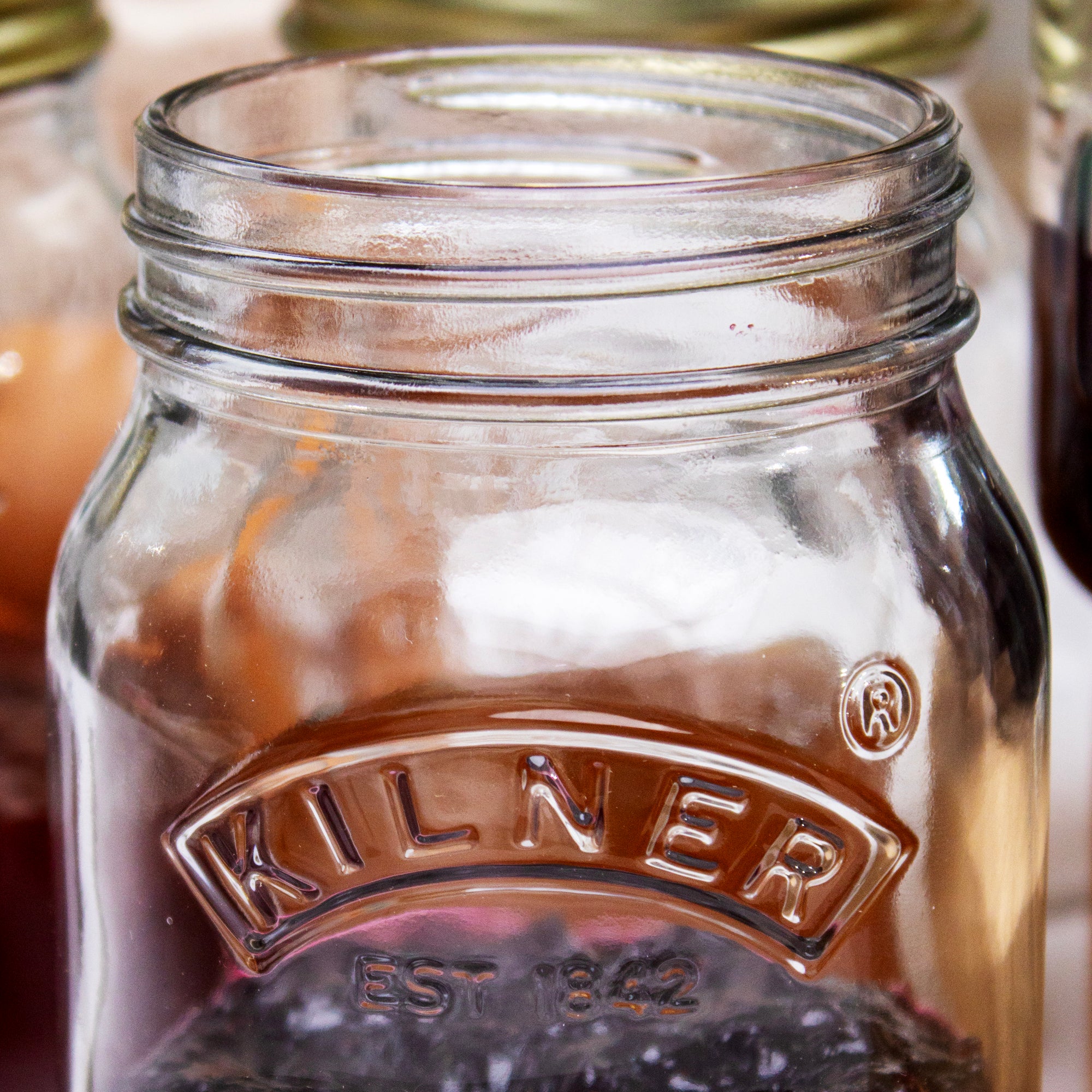 Set Of 4 Kilner 0.5L Screw Top Glass Preserve Jars