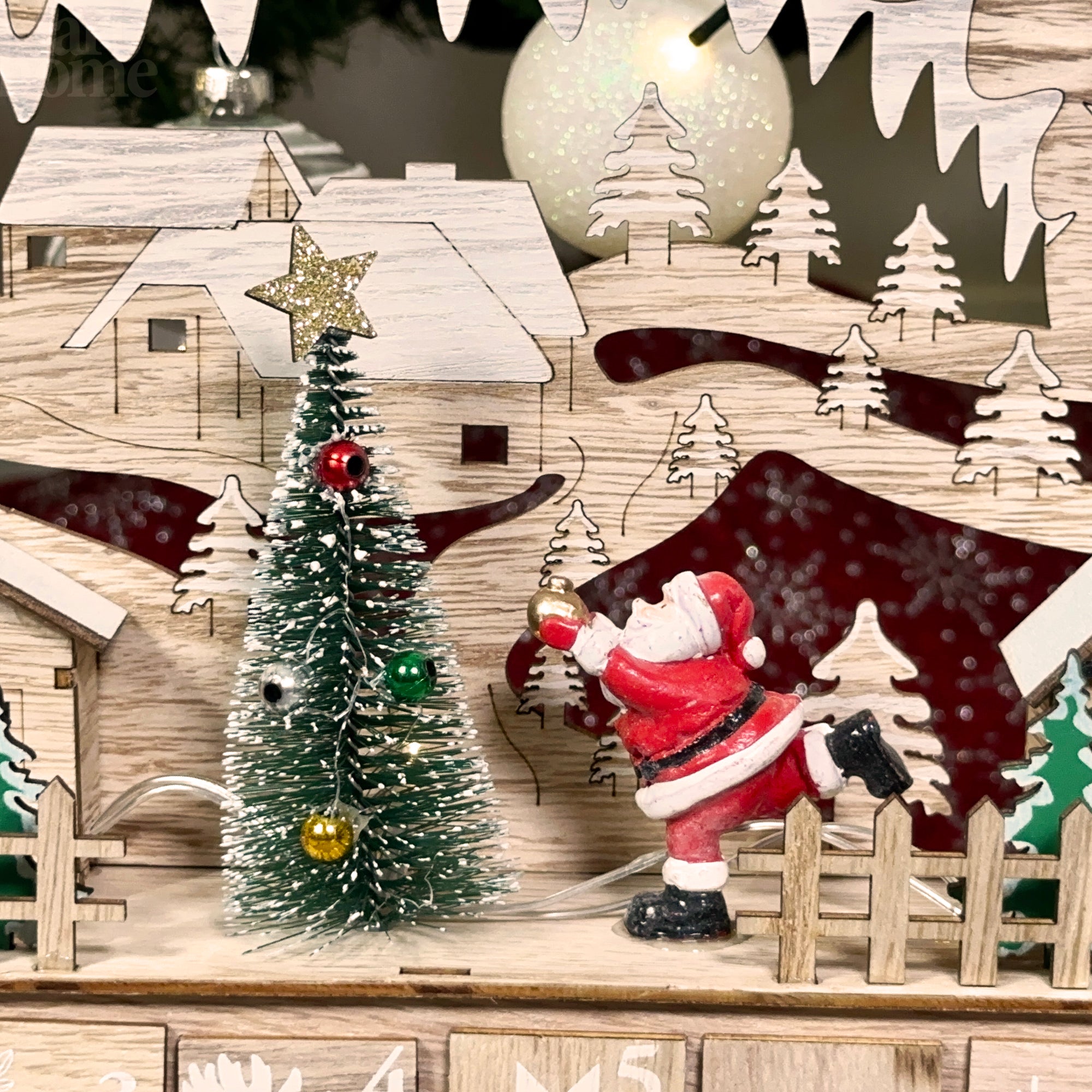 LED Santa Arch 24 Drawer Advent Calendar