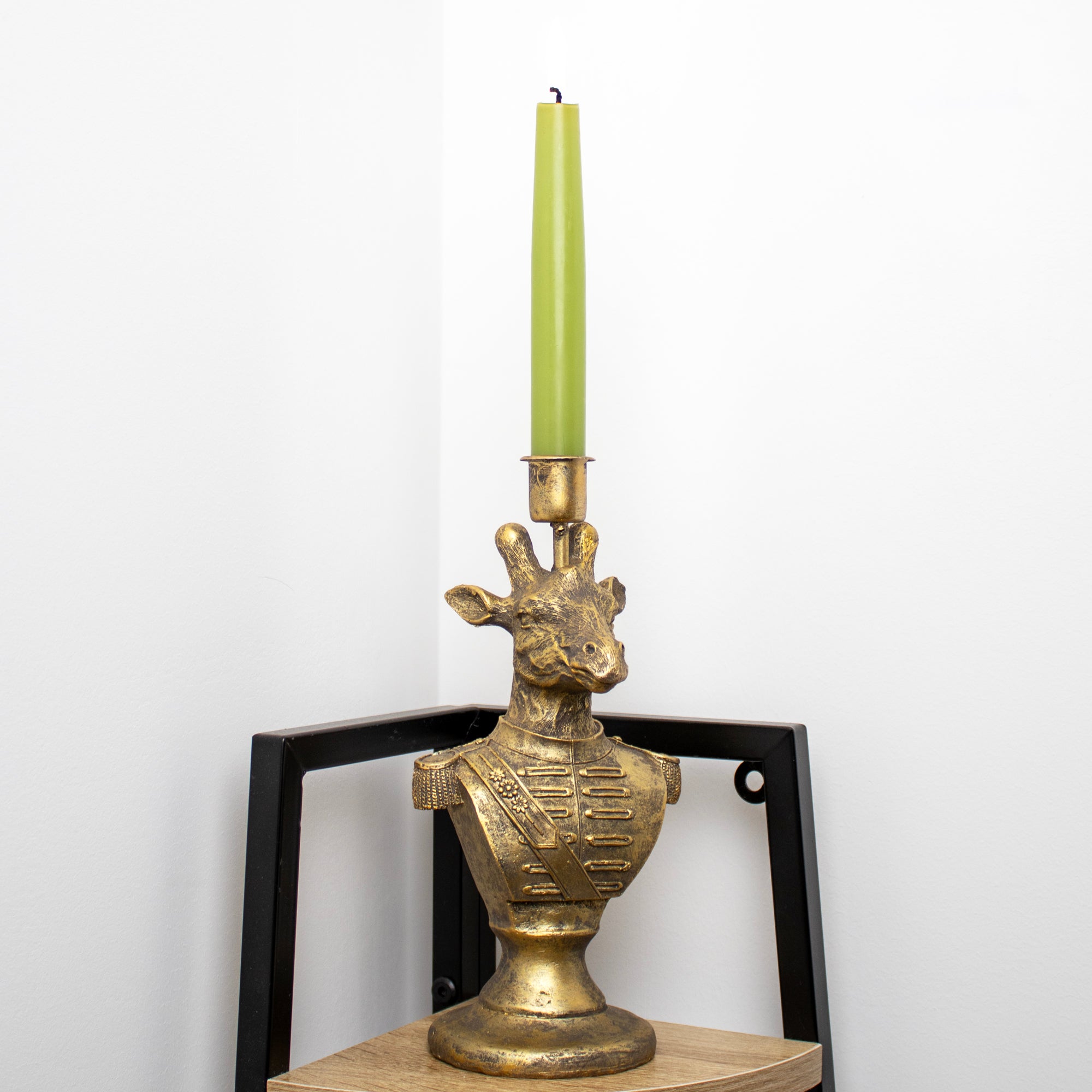 Vintage Brass top Giraffe Candle Stick holder