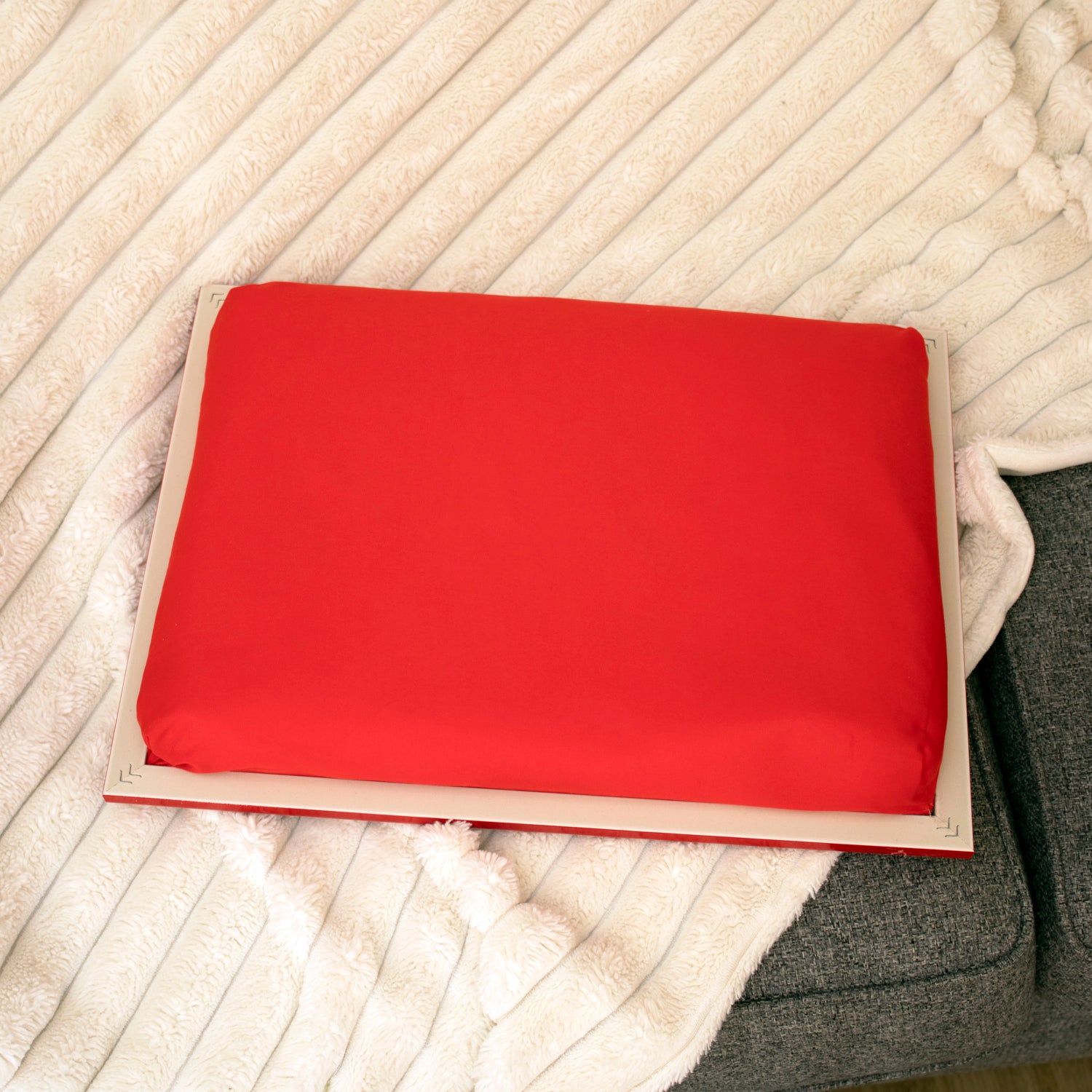 Christmas Bug Art Gonk Cushioned Lap Tray