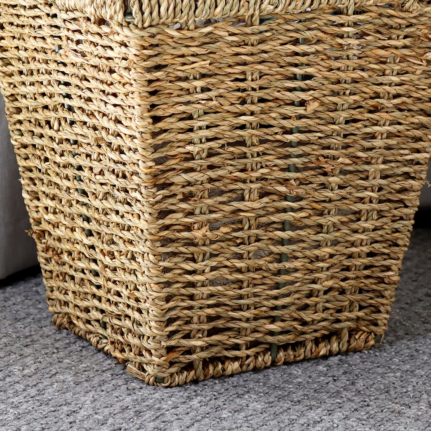 Square Seagrass Paper Bin