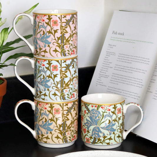 William Morris Golden Lily Stacking Mugs Set Of 4