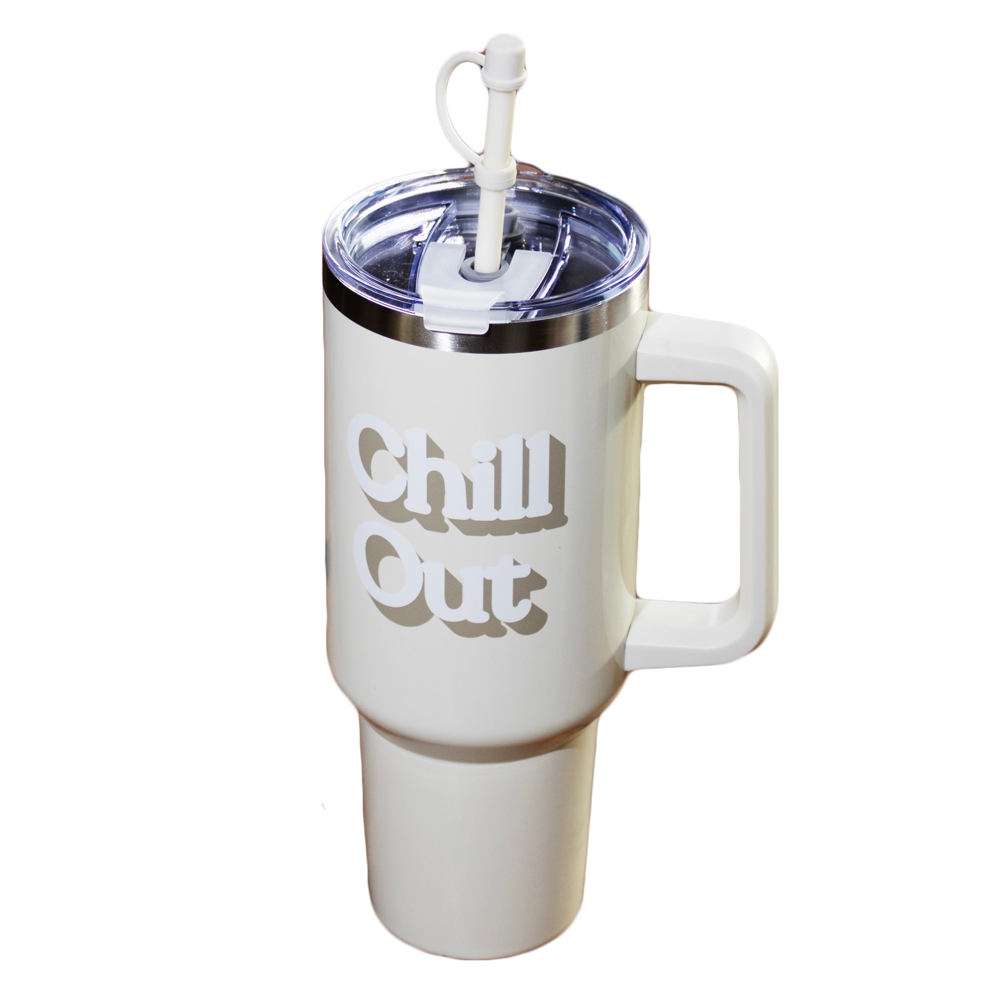 Chill Out Stainless Steel 1.2L Double Wall Straw Bottle